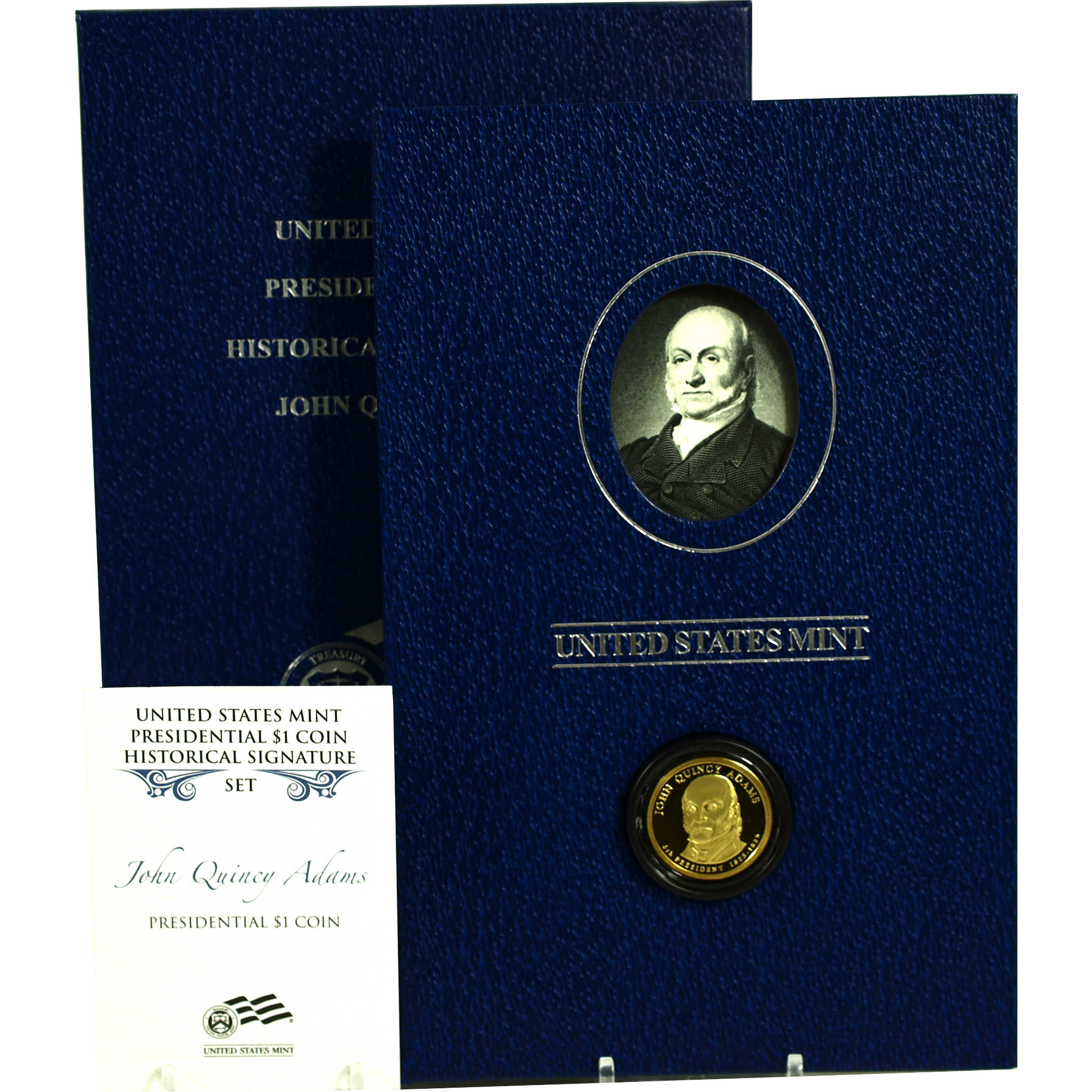 2008 S John Quincy Adams Presidential Dollar Signature Set SKU:CPC9045