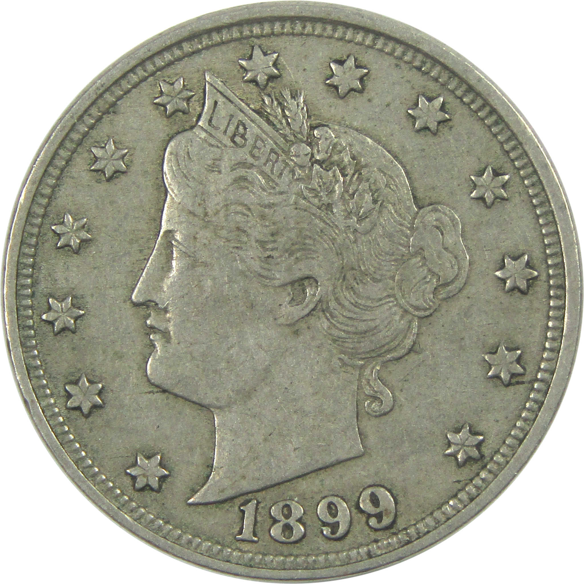 1899 Liberty Head V Nickel VF Very Fine 5c Coin SKU:I15303