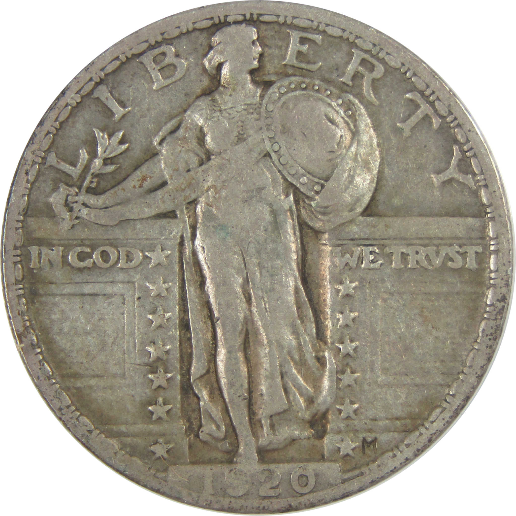 1920 Standing Liberty Quarter VF 25 ANACS Silver 25c Coin SKU:I16316