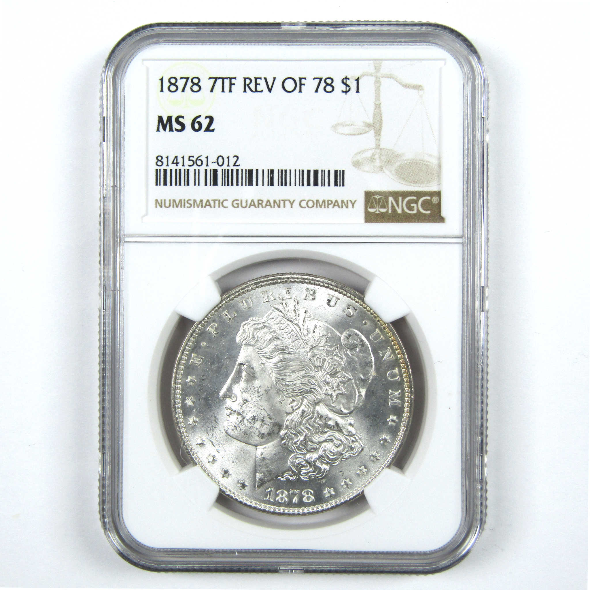 1878 7TF Rev 78 Morgan Dollar MS 62 NGC Uncirculated SKU:I14022 - Morgan coin - Morgan silver dollar - Morgan silver dollar for sale - Profile Coins &amp; Collectibles