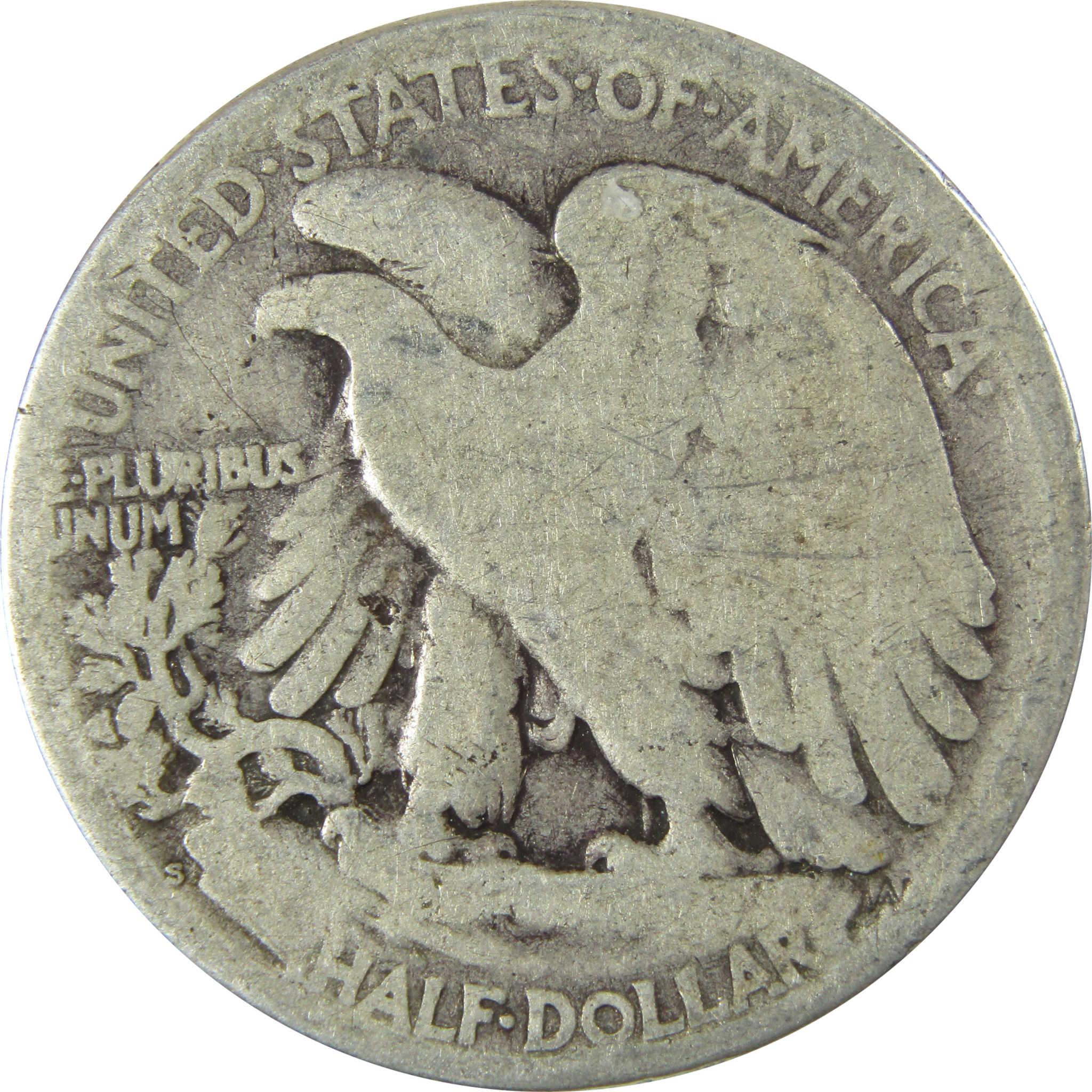 1927 S Liberty Walking Silver Half Dollar AG About Good SKU:CP512