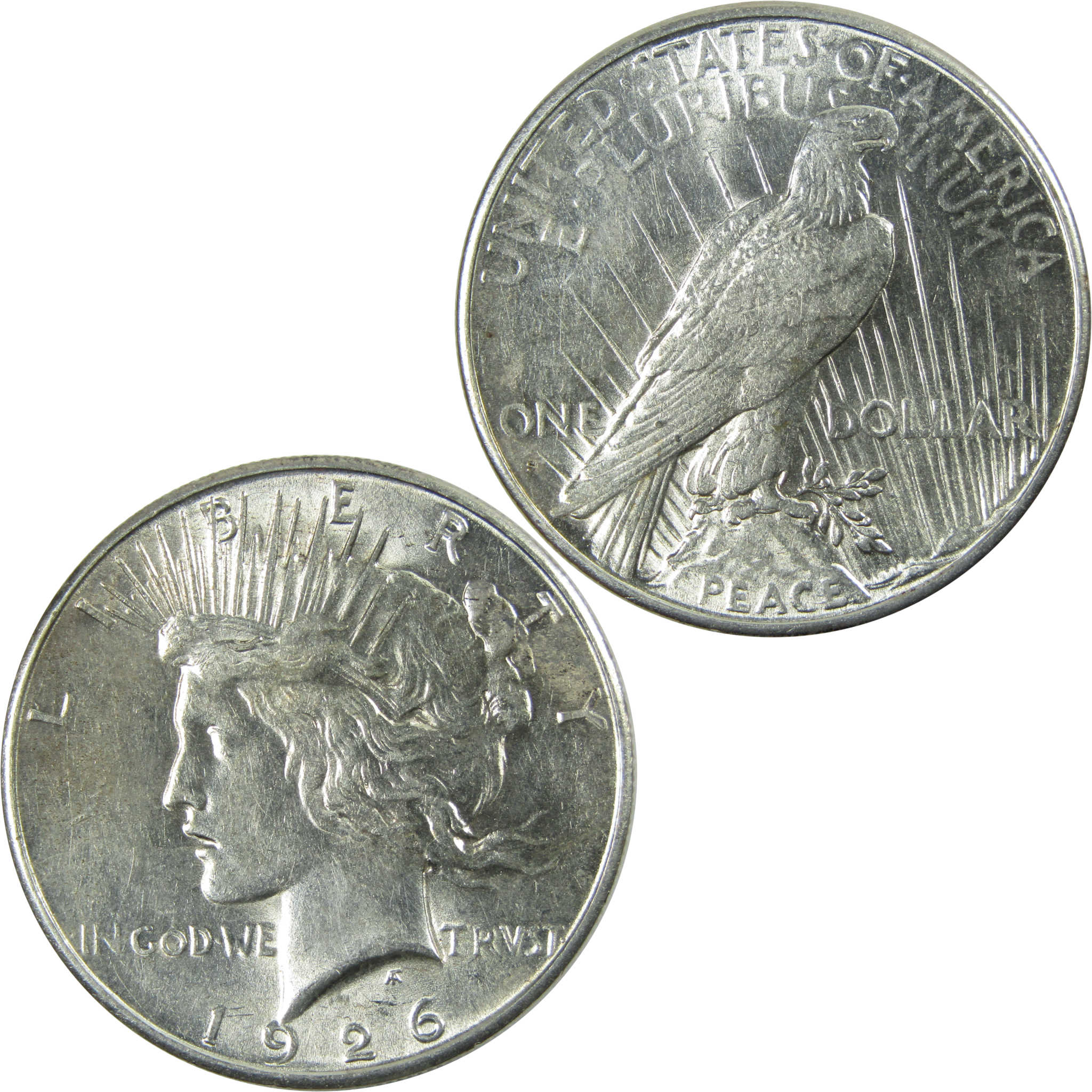 1926 S Peace Dollar AU About Uncirculated Silver $1 Coin SKU:I13696