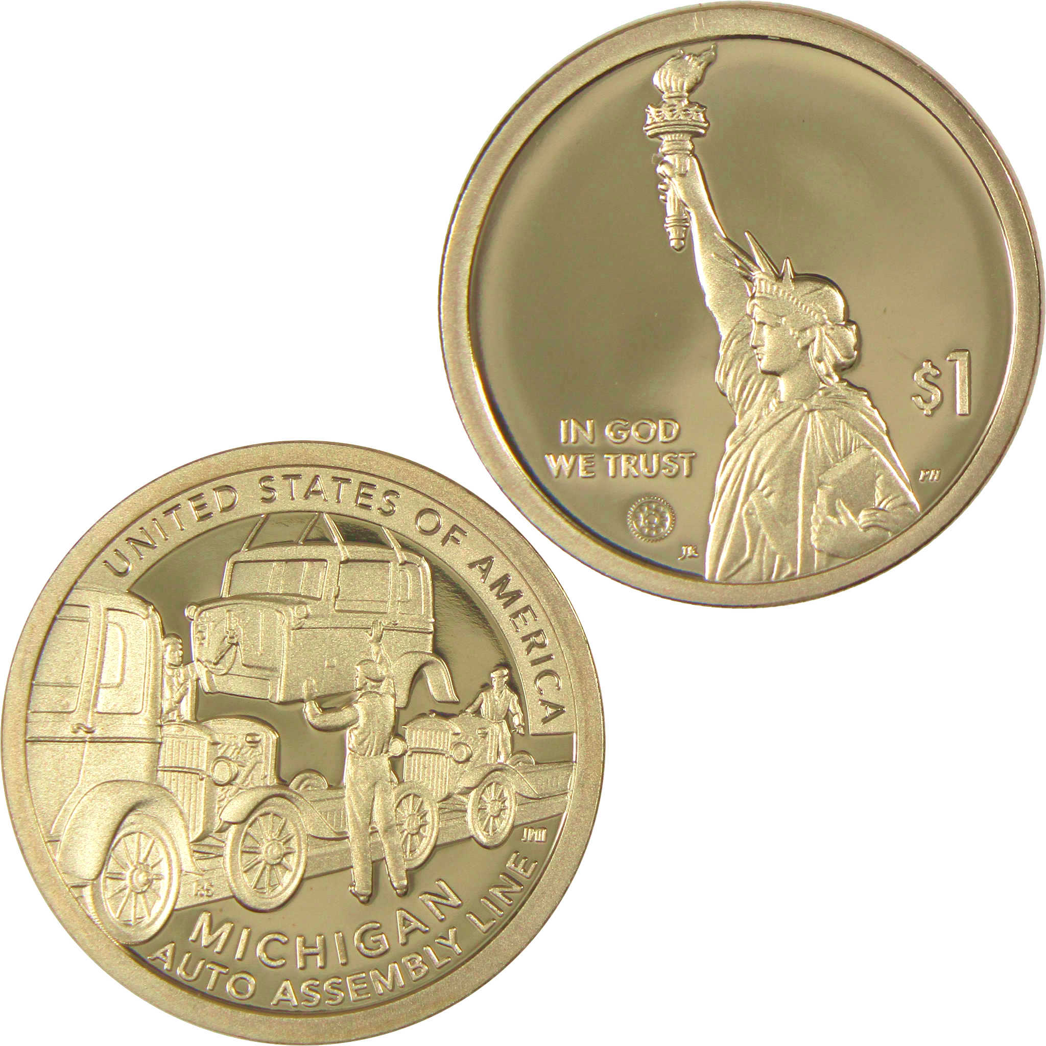 2025 S Auto Assembly Line American Innovation Dollar Proof $1 Coin