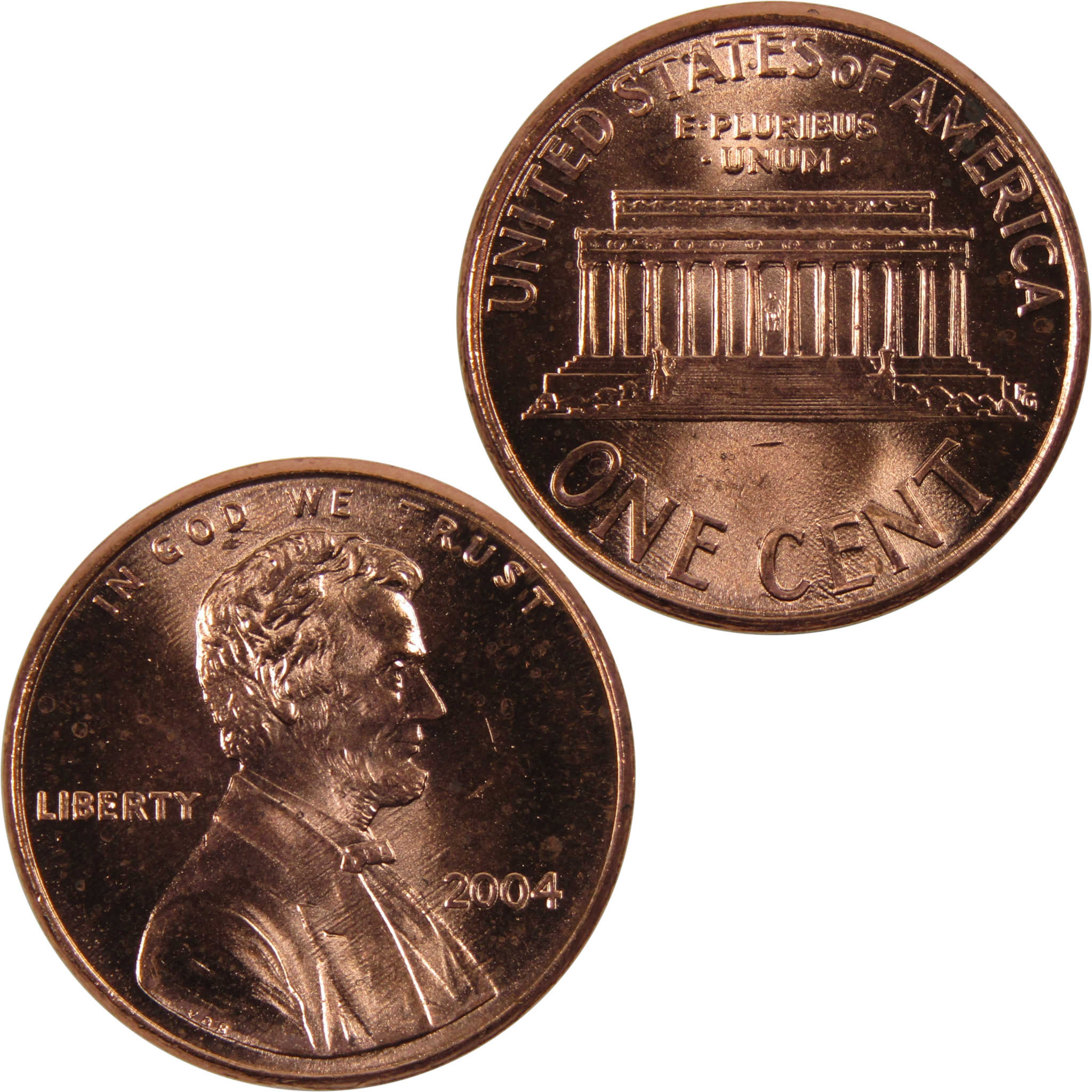 2004 Lincoln Memorial Cent BU Uncirculated Penny 1c Coin