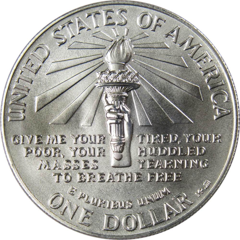 Statue of Liberty Commemorative 1986 P 90% Silver Dollar BU Uncirculated $1 Coin