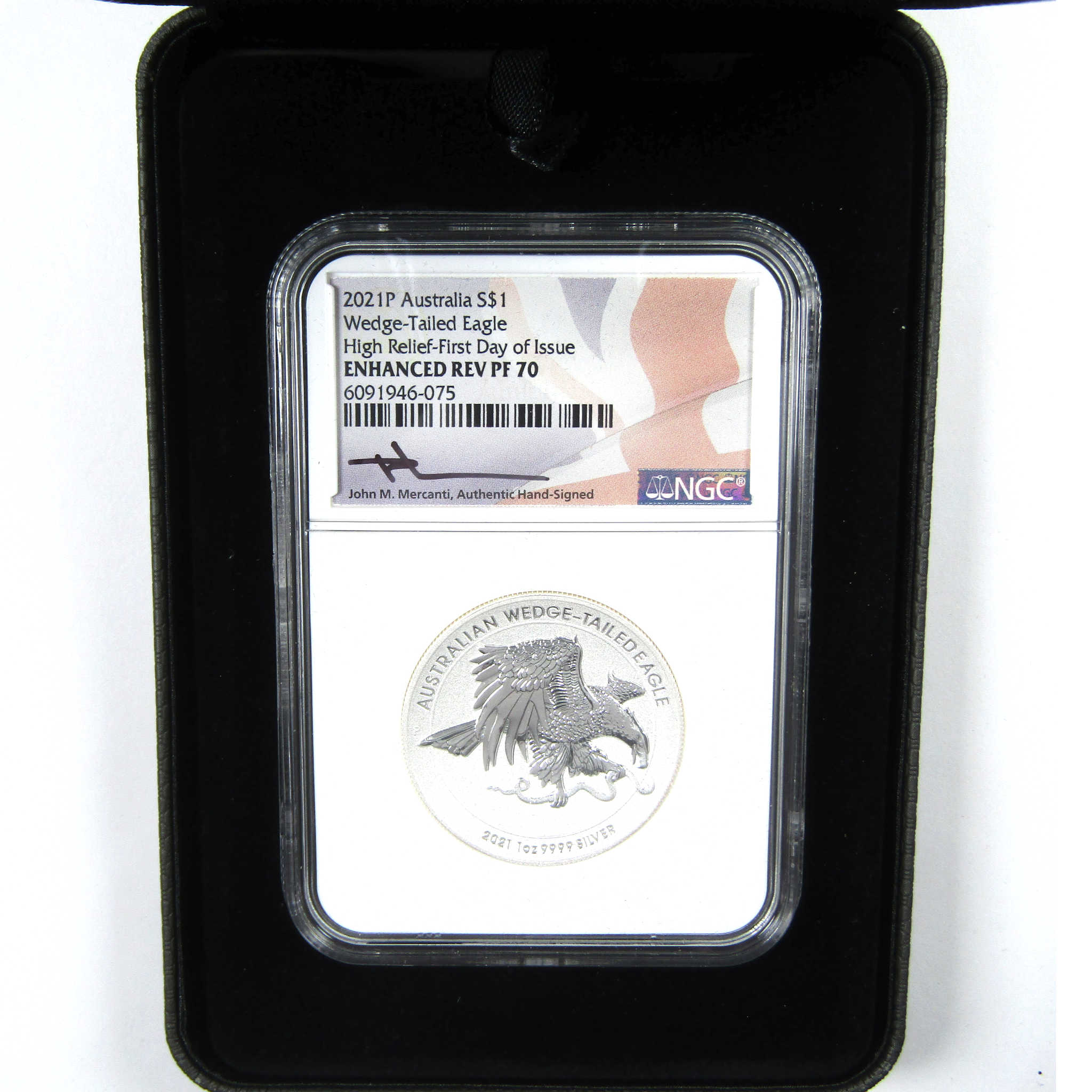 2021 P Australian Wedge-tailed Eagle PF 70 NGC Silver COA SKU:CPC6974