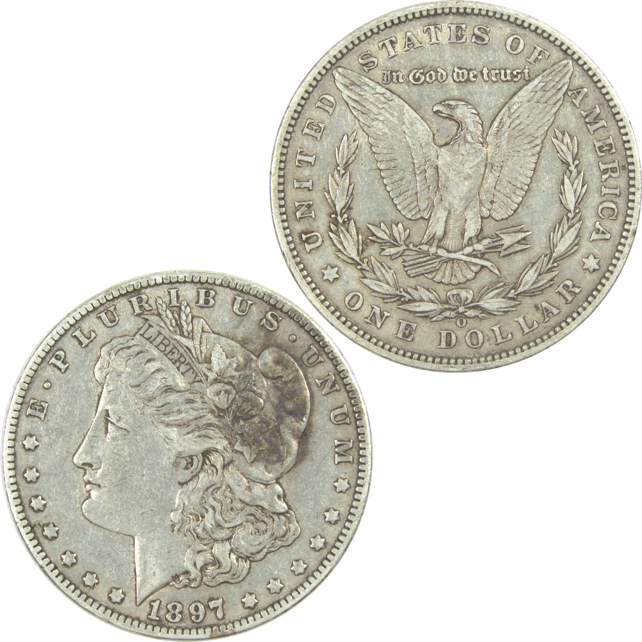 1897 O Morgan Dollar XF EF Extremely Fine Silver $1 Coin SKU:I15588 - Morgan coin - Morgan silver dollar - Morgan silver dollar for sale - Profile Coins &amp; Collectibles