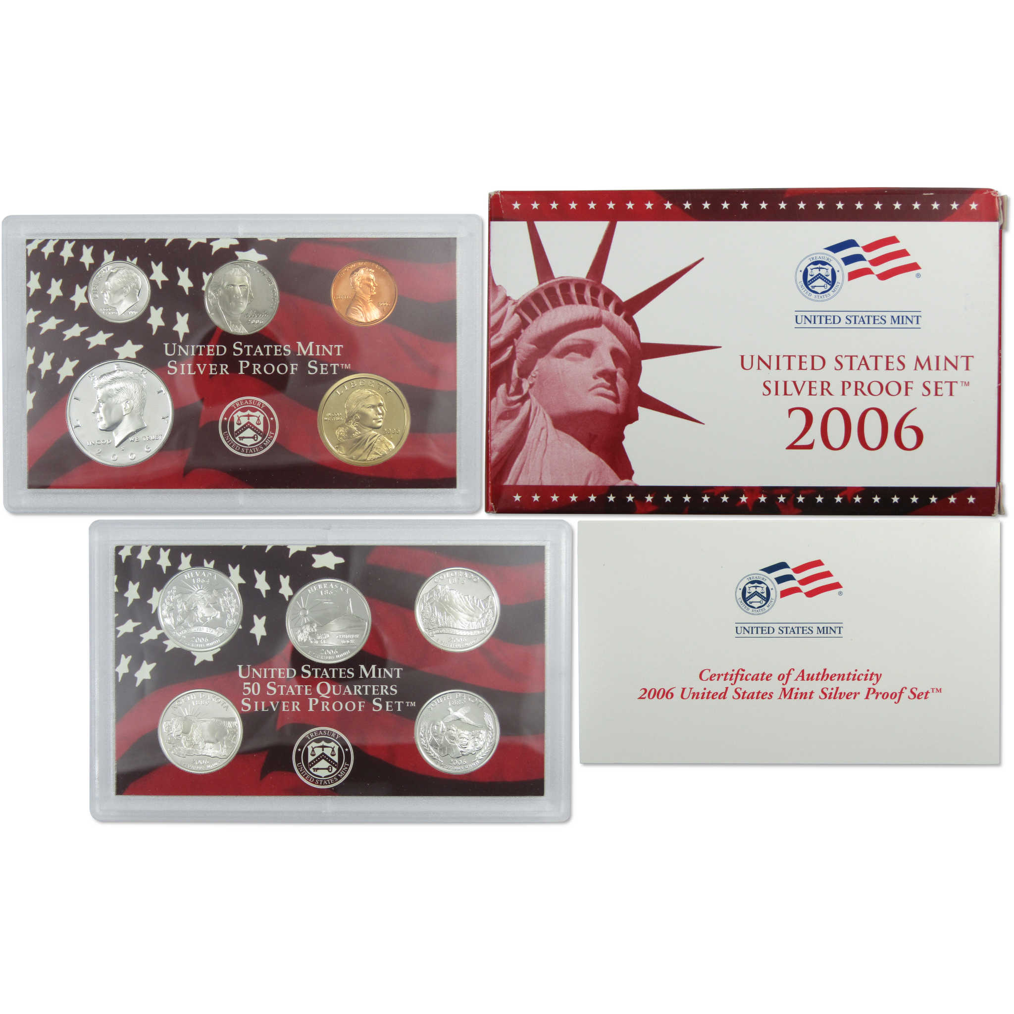 2006 Silver Proof Set U.S. Mint Original Government Packaging OGP COA