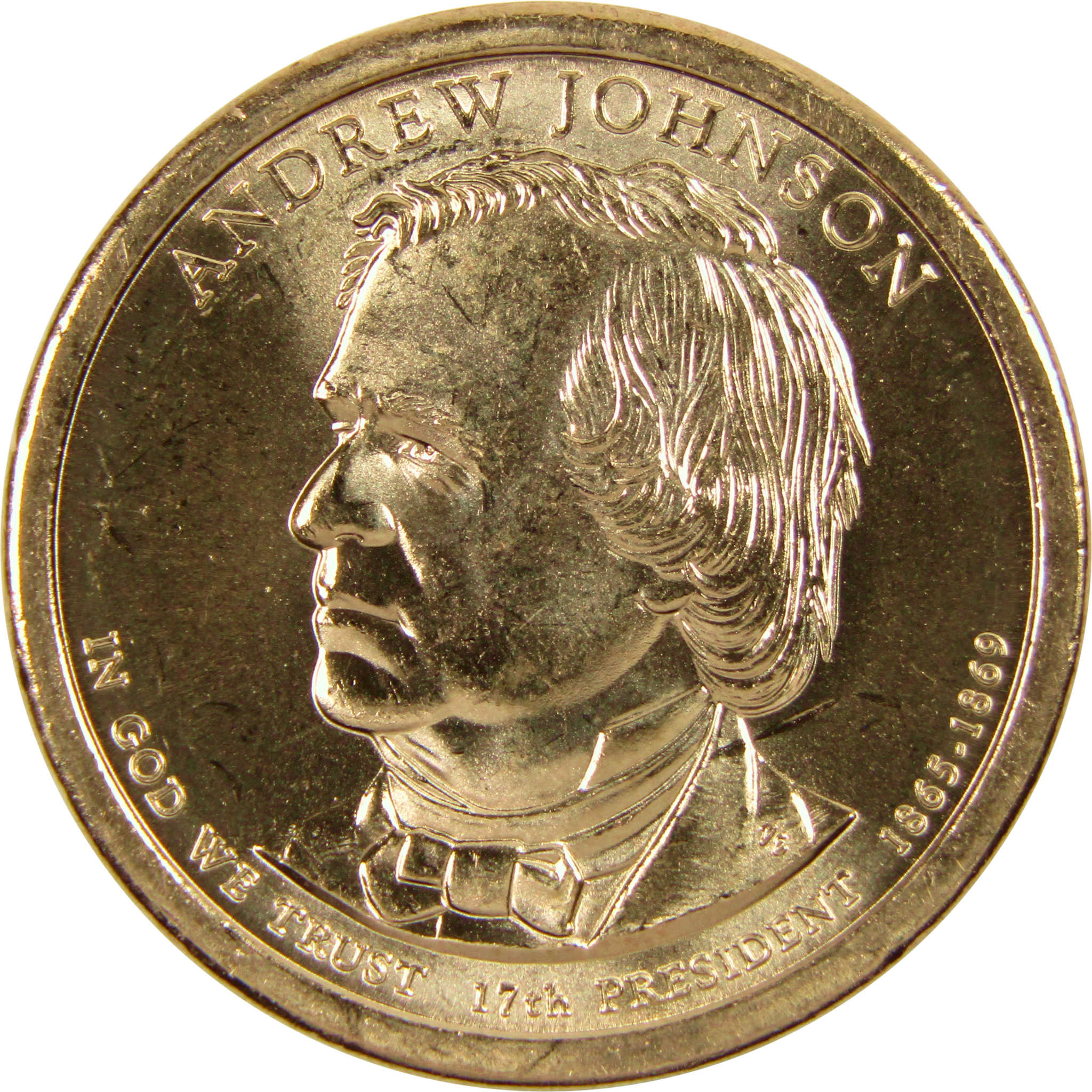 2011 P Andrew Johnson Presidential Dollar BU Uncirculated $1 Coin