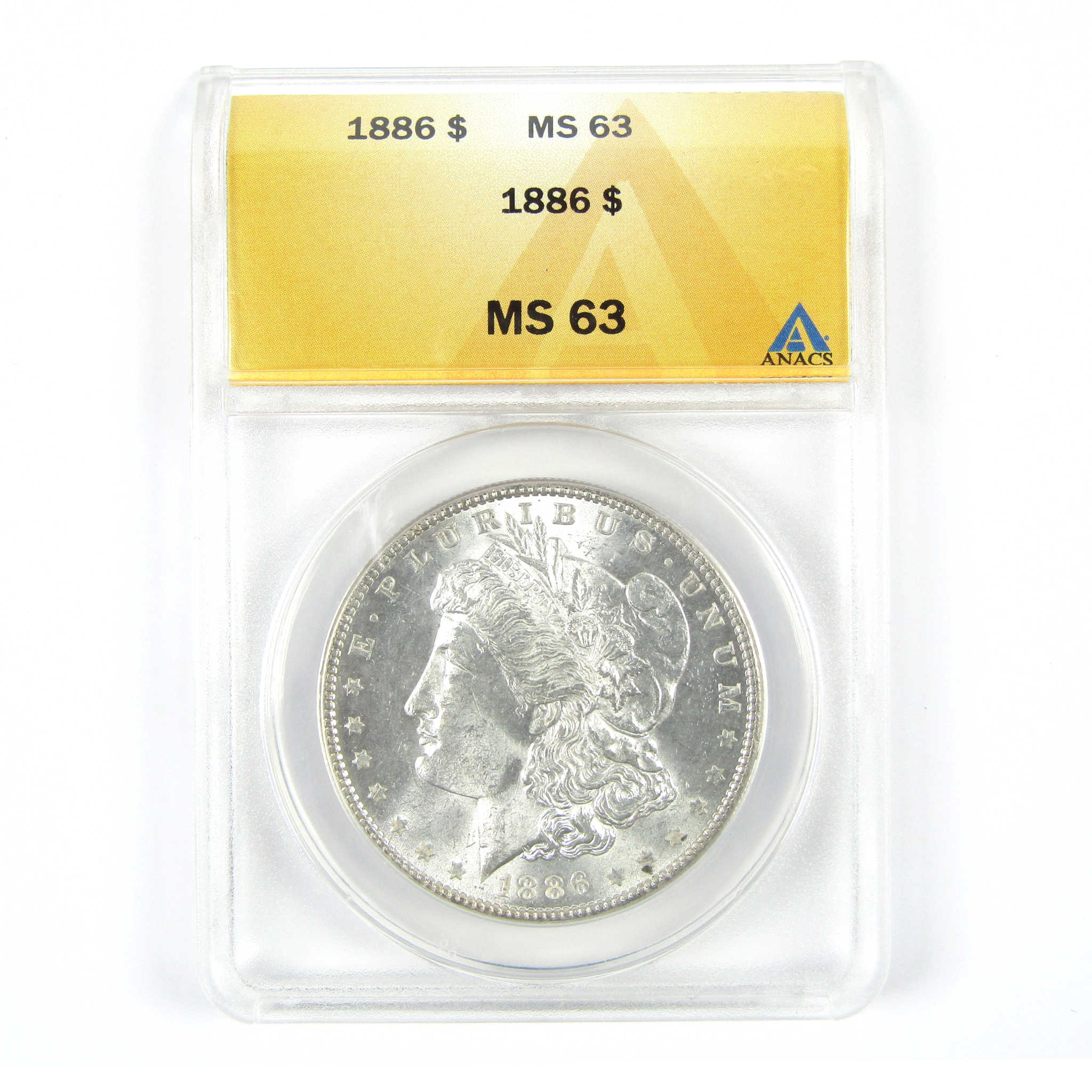 1886 Morgan Dollar MS 63 ANACS Silver $1 Uncirculated Coin SKU:I15034 - Morgan coin - Morgan silver dollar - Morgan silver dollar for sale - Profile Coins &amp; Collectibles