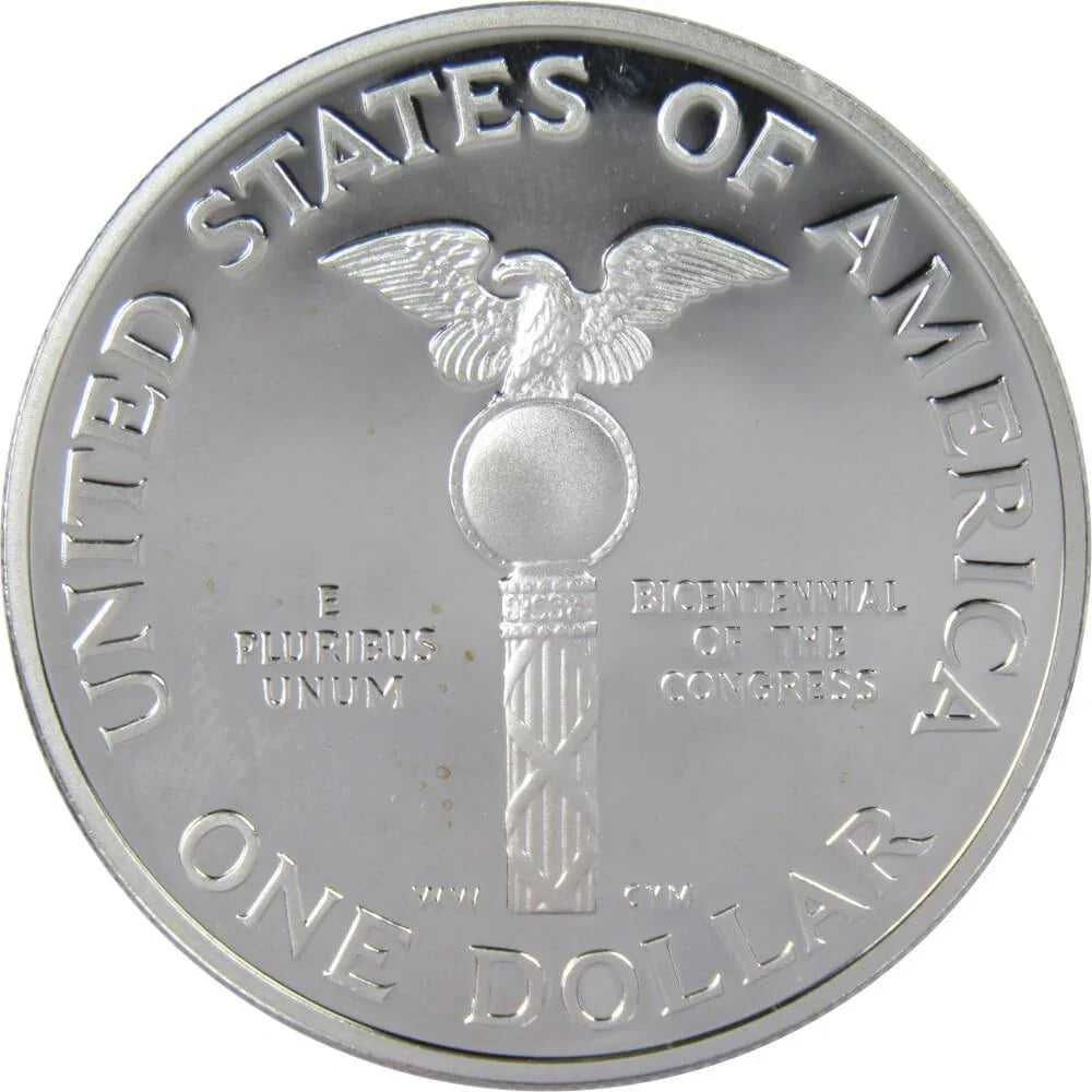 1989 S Congress Bicentennial Commemorative Silver Dollar Proof $1 Coin