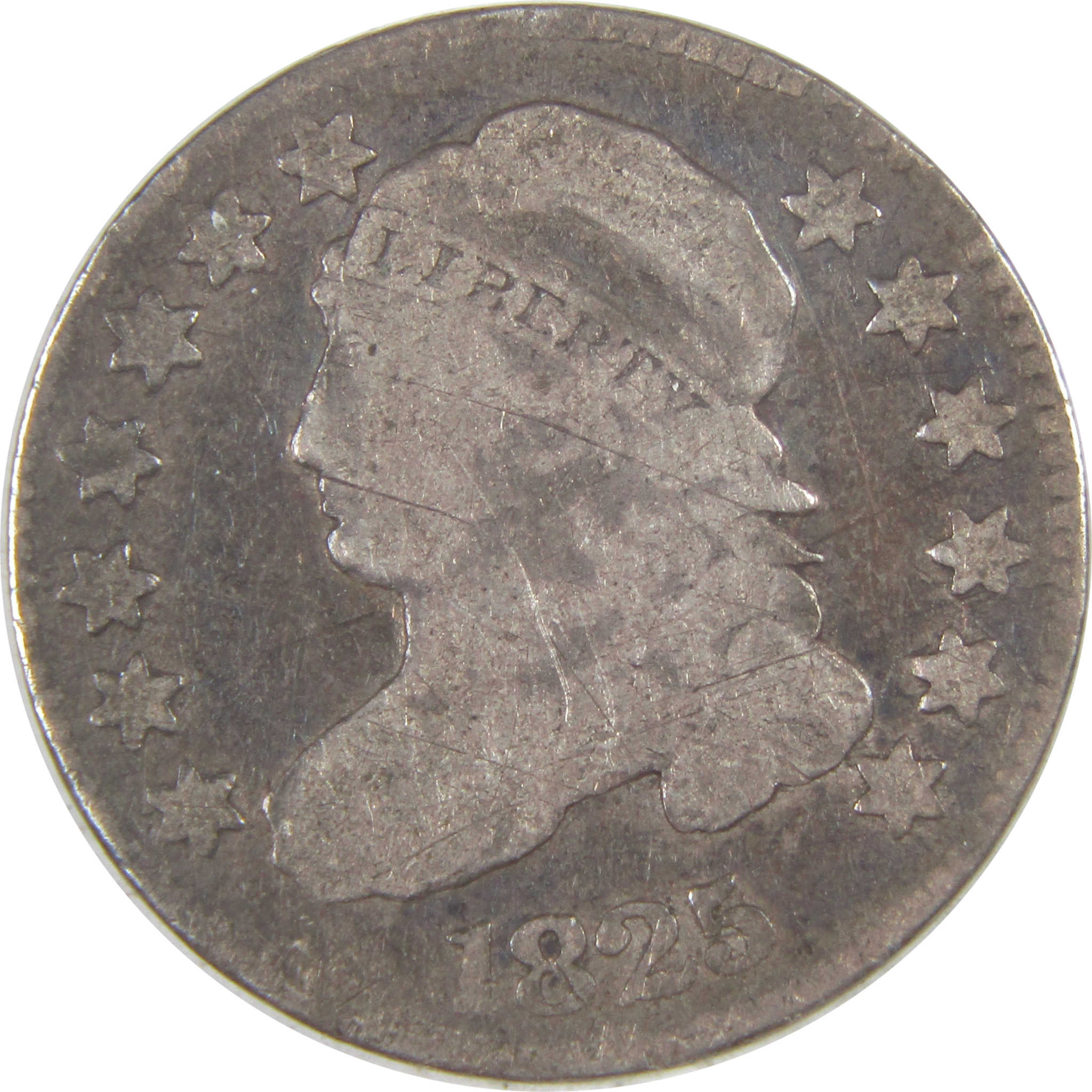 1825 Capped Bust Dime VG Very Good Silver 10c Coin SKU:I16839