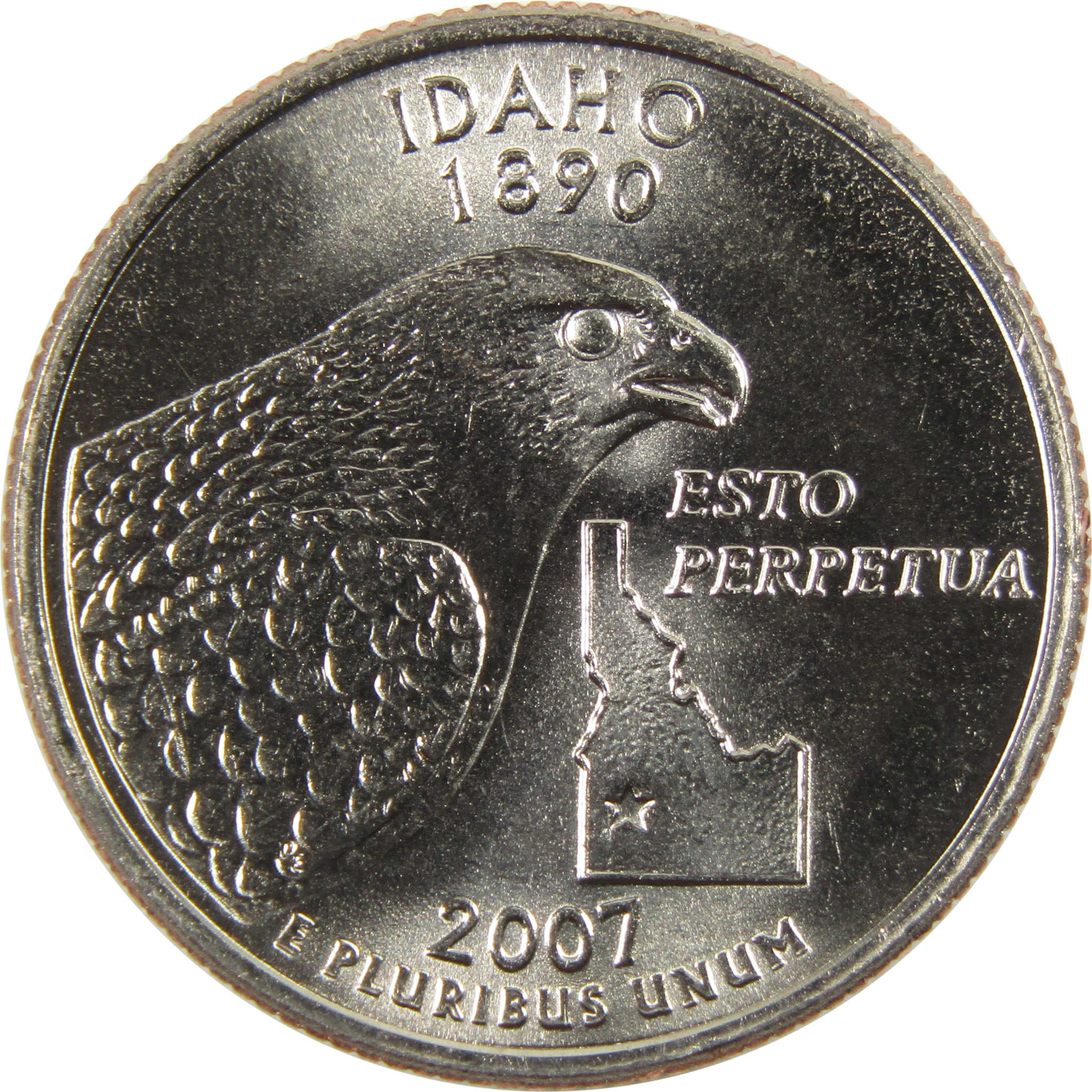 2007 D Idaho State Quarter BU Uncirculated Clad 25c Coin