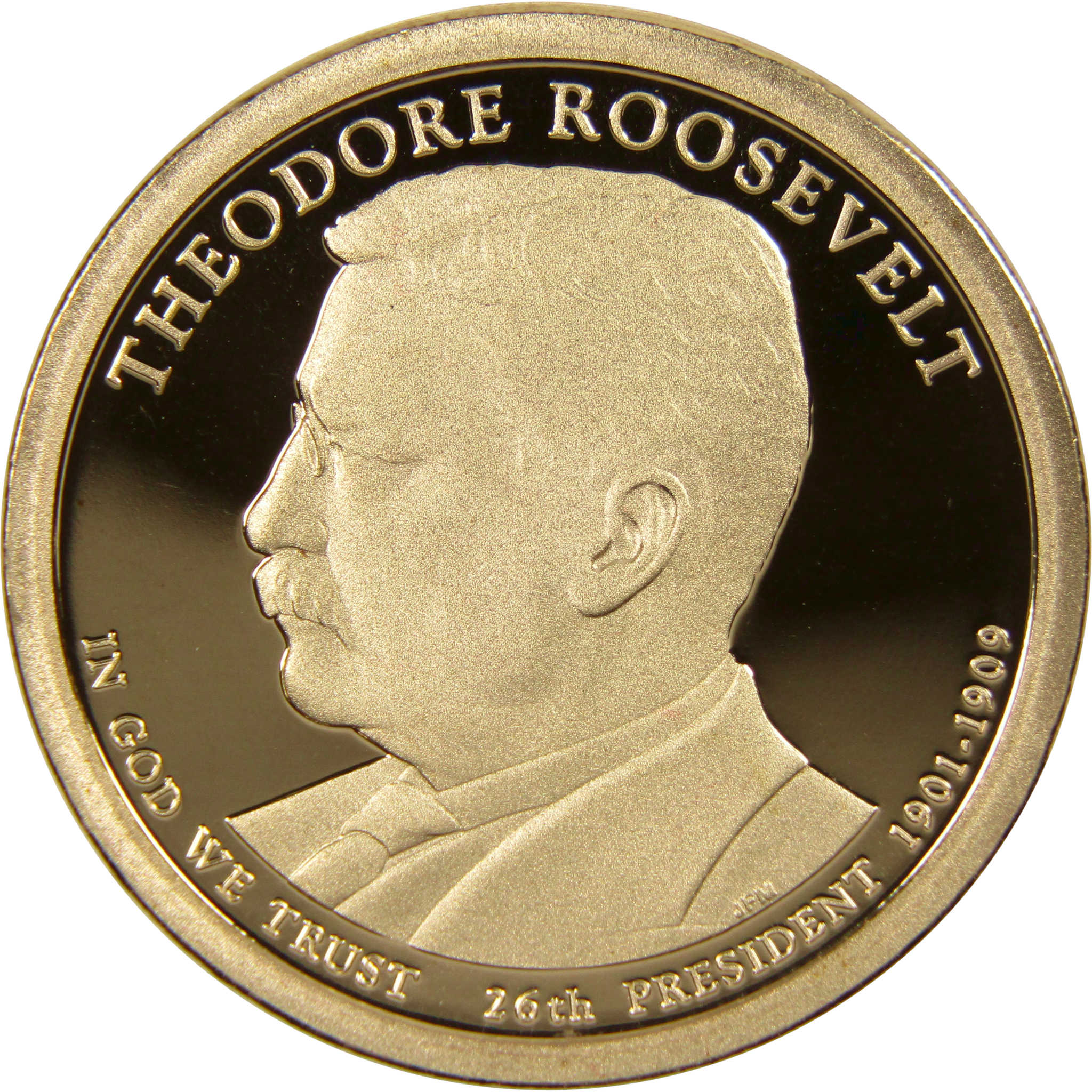 2013 S Theodore Roosevelt Presidential Dollar Choice Proof $1 Coin