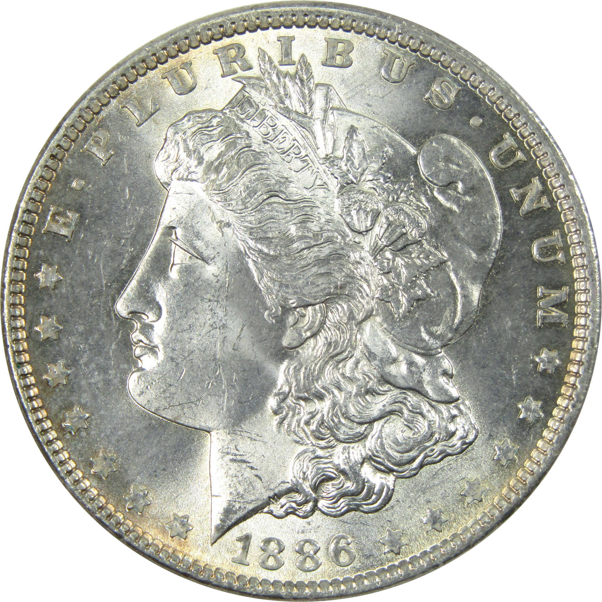 1886 Morgan Dollar Uncirculated Silver $1 Coin SKU:I14934 - Morgan coin - Morgan silver dollar - Morgan silver dollar for sale - Profile Coins &amp; Collectibles