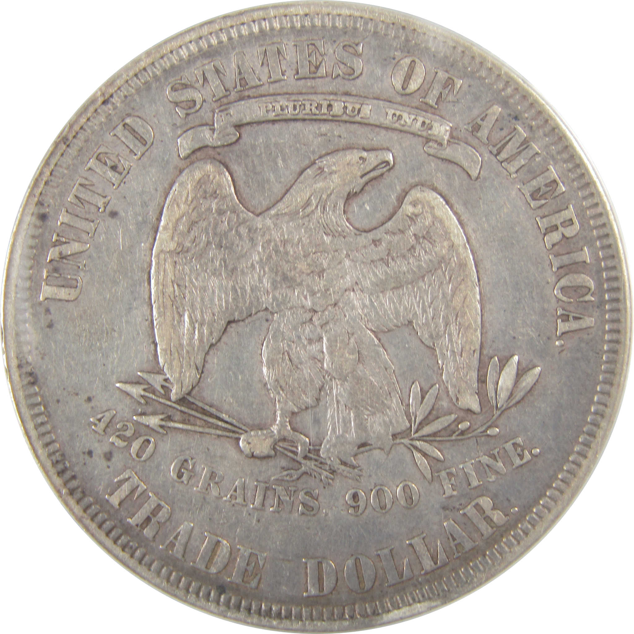 1877 Trade Dollar EF 40 Details ANACS Silver $1 Coin SKU:I19967