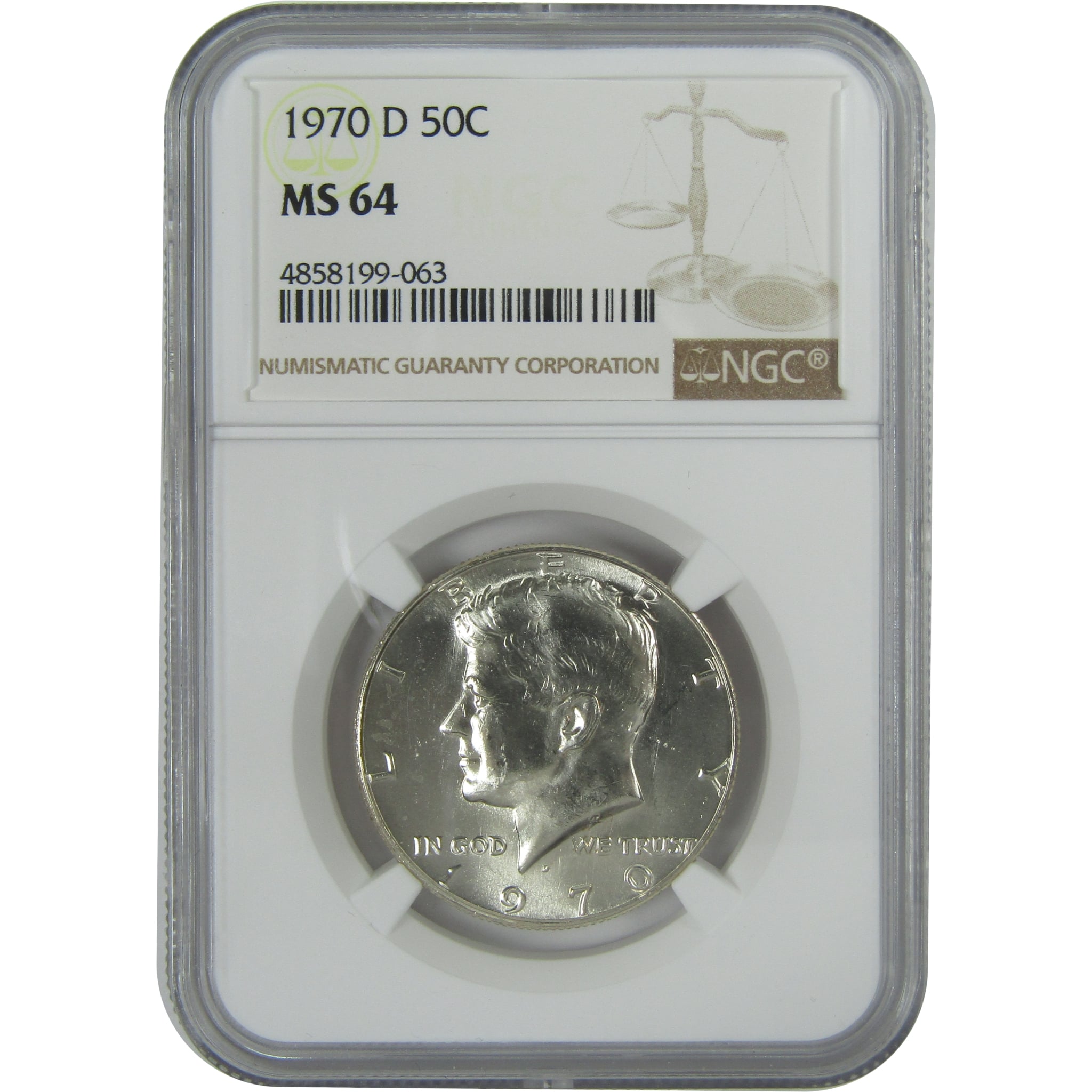 1970 D Kennedy Half Dollar MS 64 NGC Silver Clad 50c Coin SKU:CPC9053