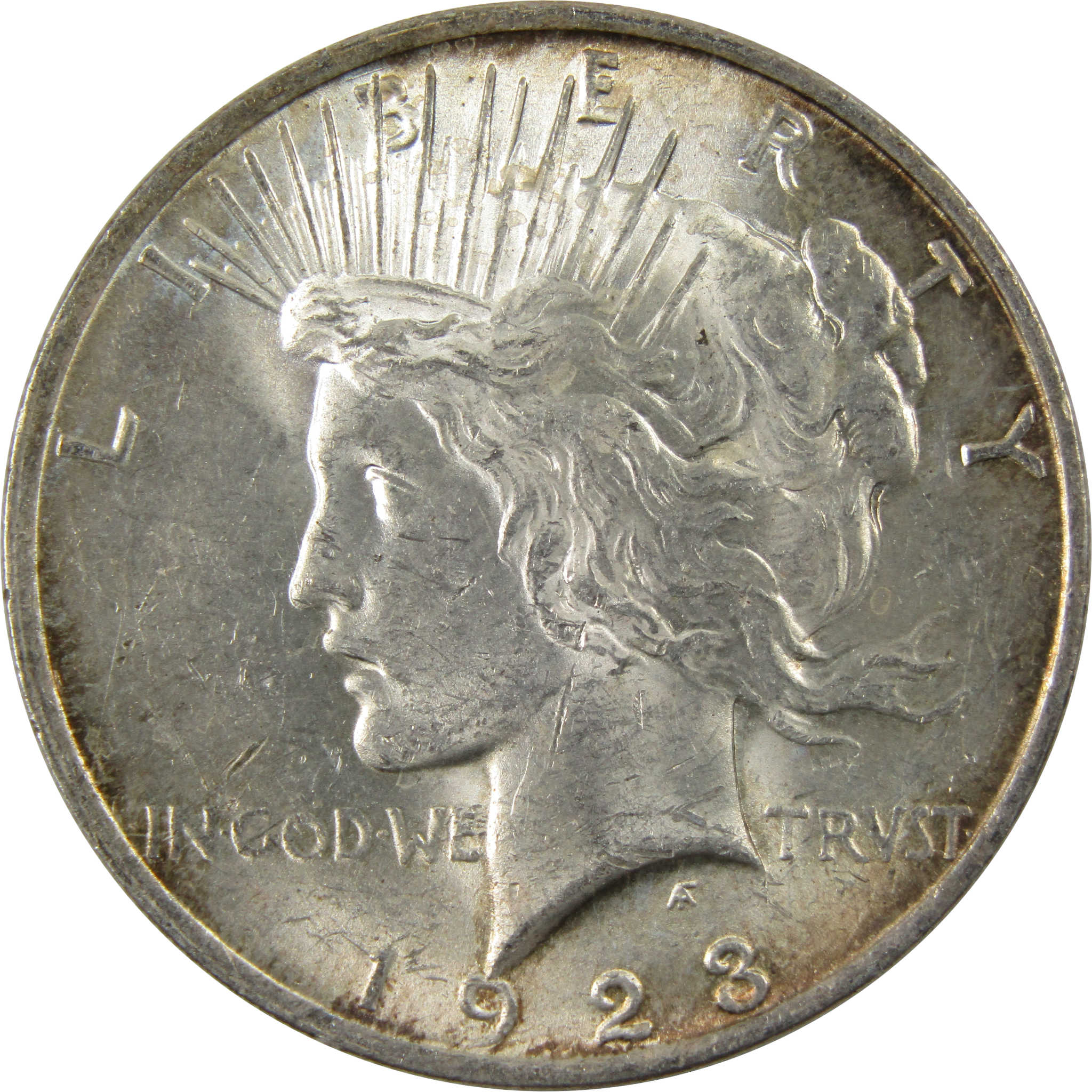 1923 Peace Dollar AU About Uncirculated 90% Silver $1 Coin SKU:I9868