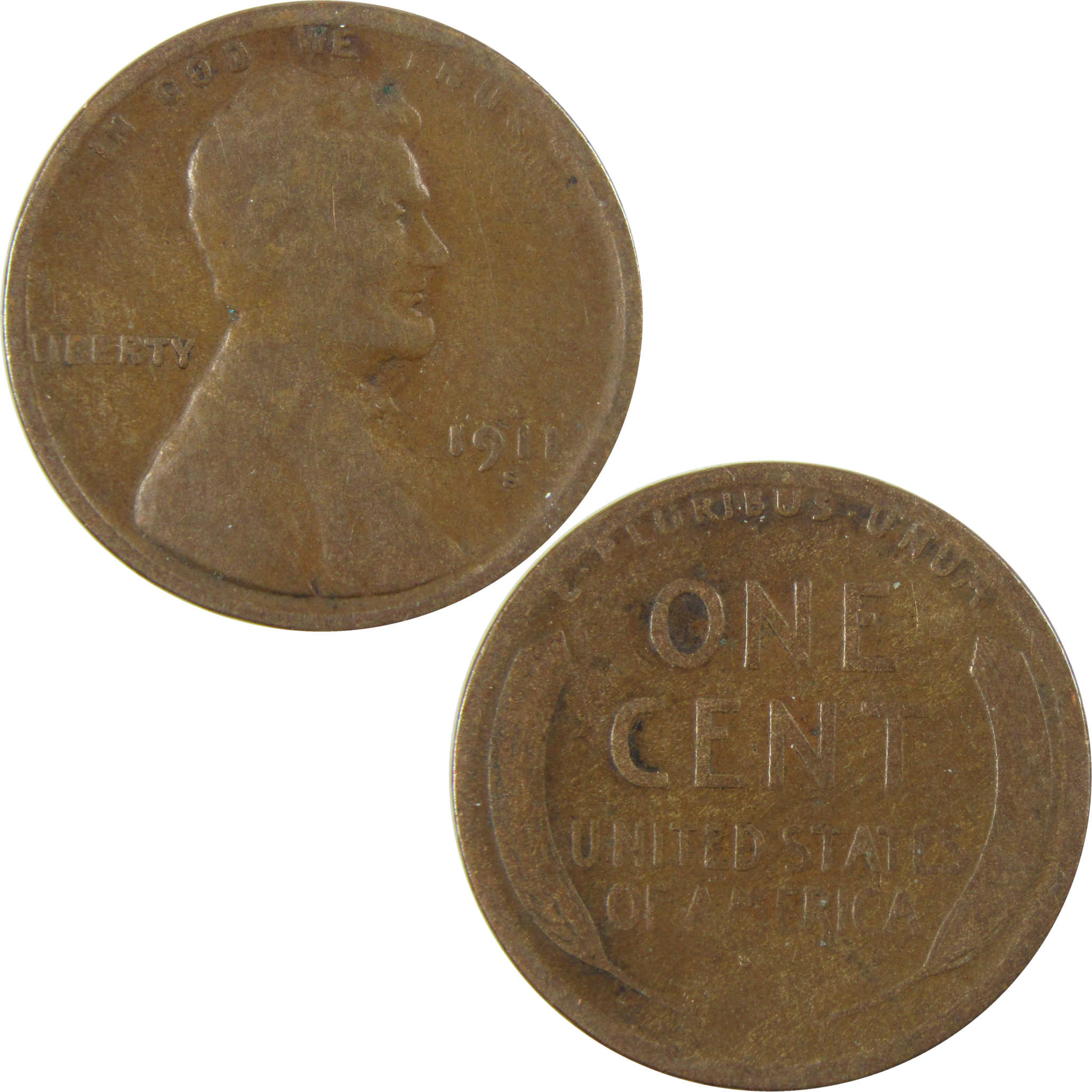 1911 S Lincoln Wheat Cent VG Very Good Penny 1c Coin SKU:I28226