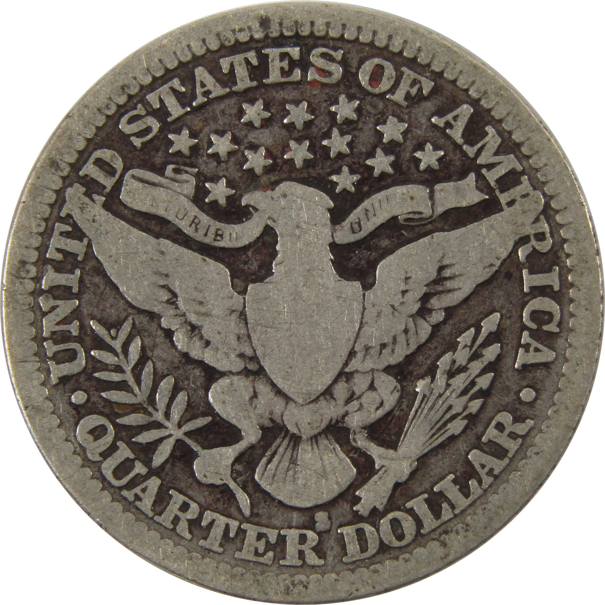 1914 S Barber Quarter VG Very Good 90% Silver 25c Coin SKU:I6198