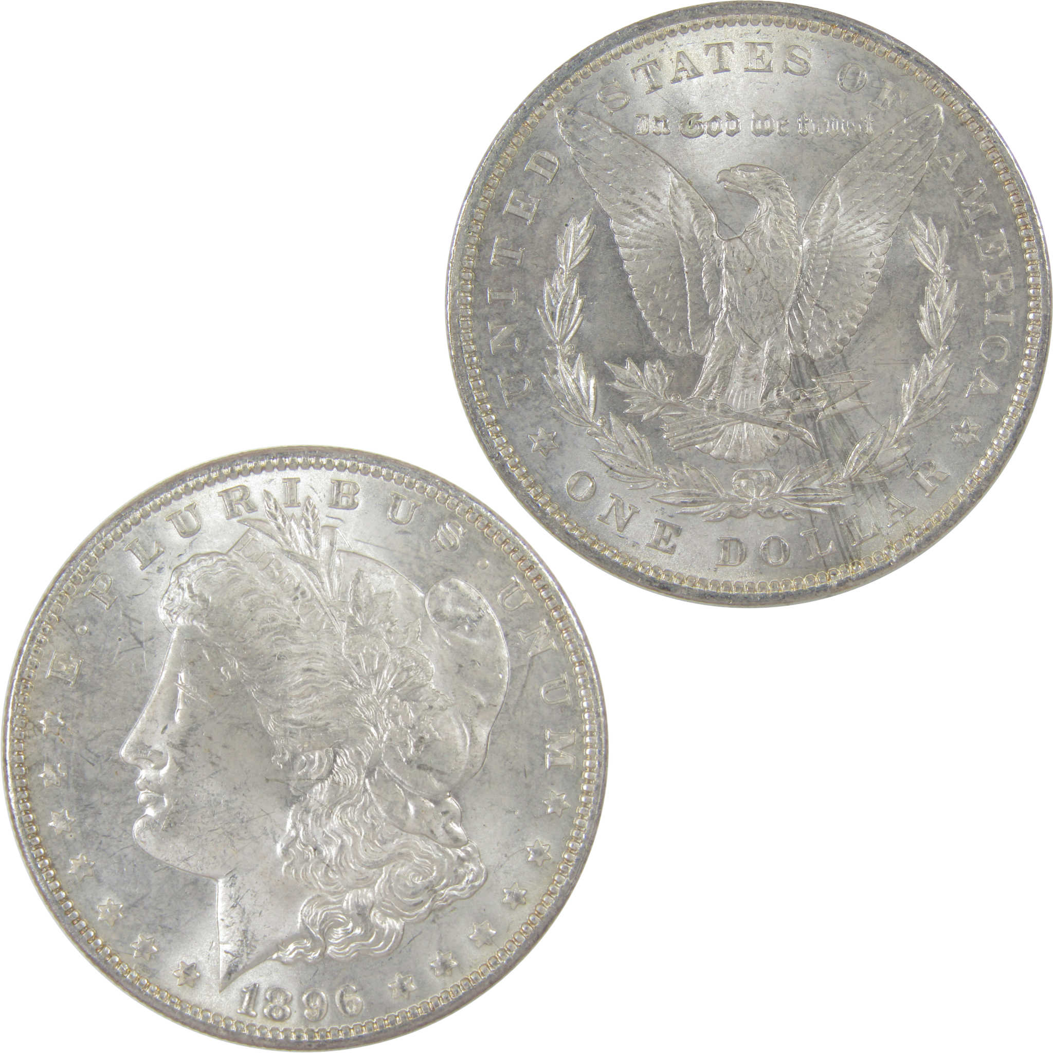 1896 Morgan Dollar Uncirculated Silver $1 Coin SKU:I18538 - Morgan coin - Morgan silver dollar - Morgan silver dollar for sale - Profile Coins &amp; Collectibles