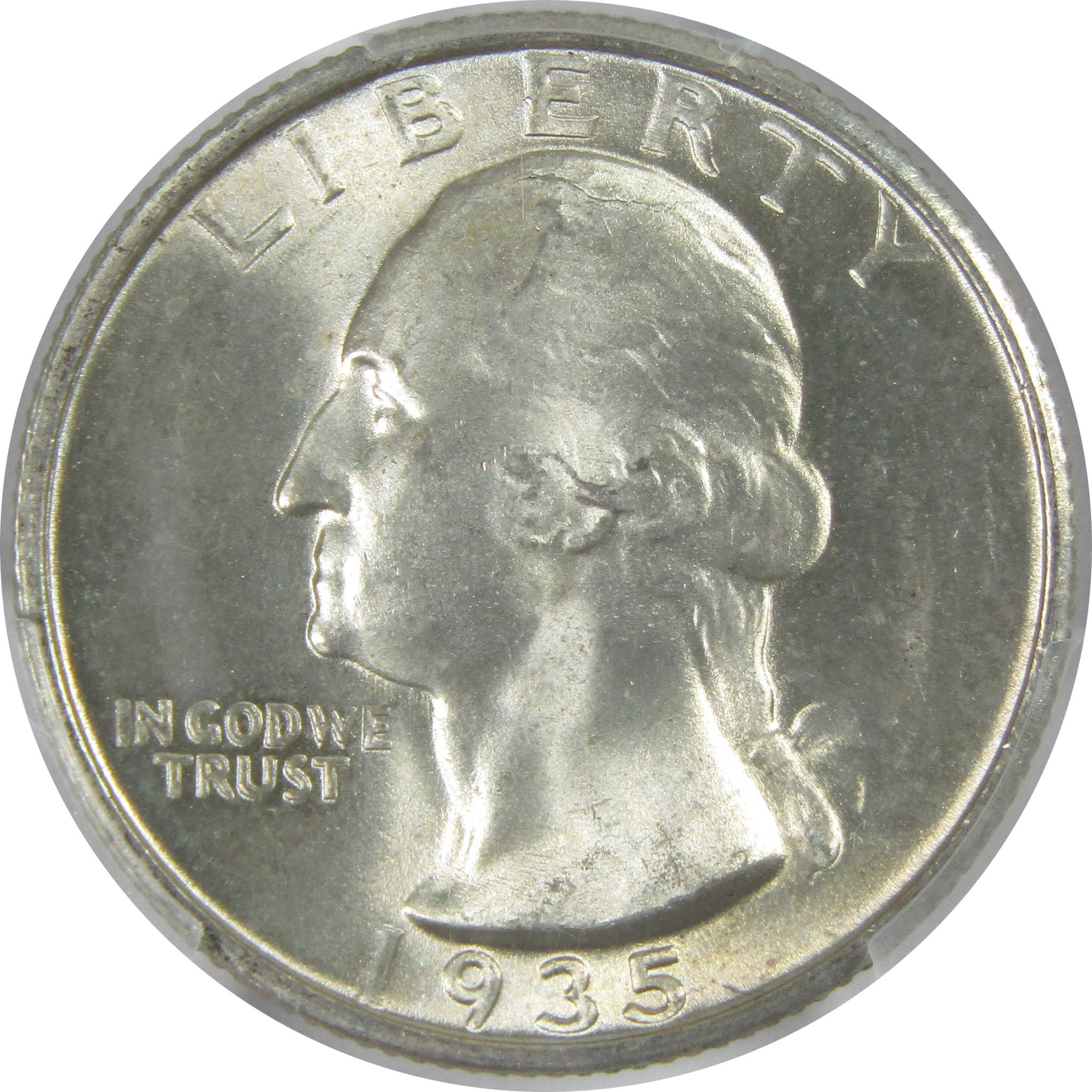 1935 S Washington Quarter MS 64 PCGS Silver 25c Uncirculated Coin