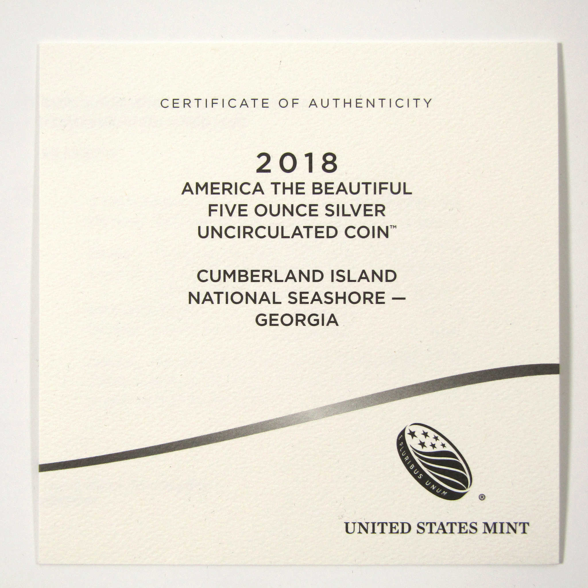 2018 P Cumberland Gap National Park 5 oz Silver OGP COA SKU:CPC2554