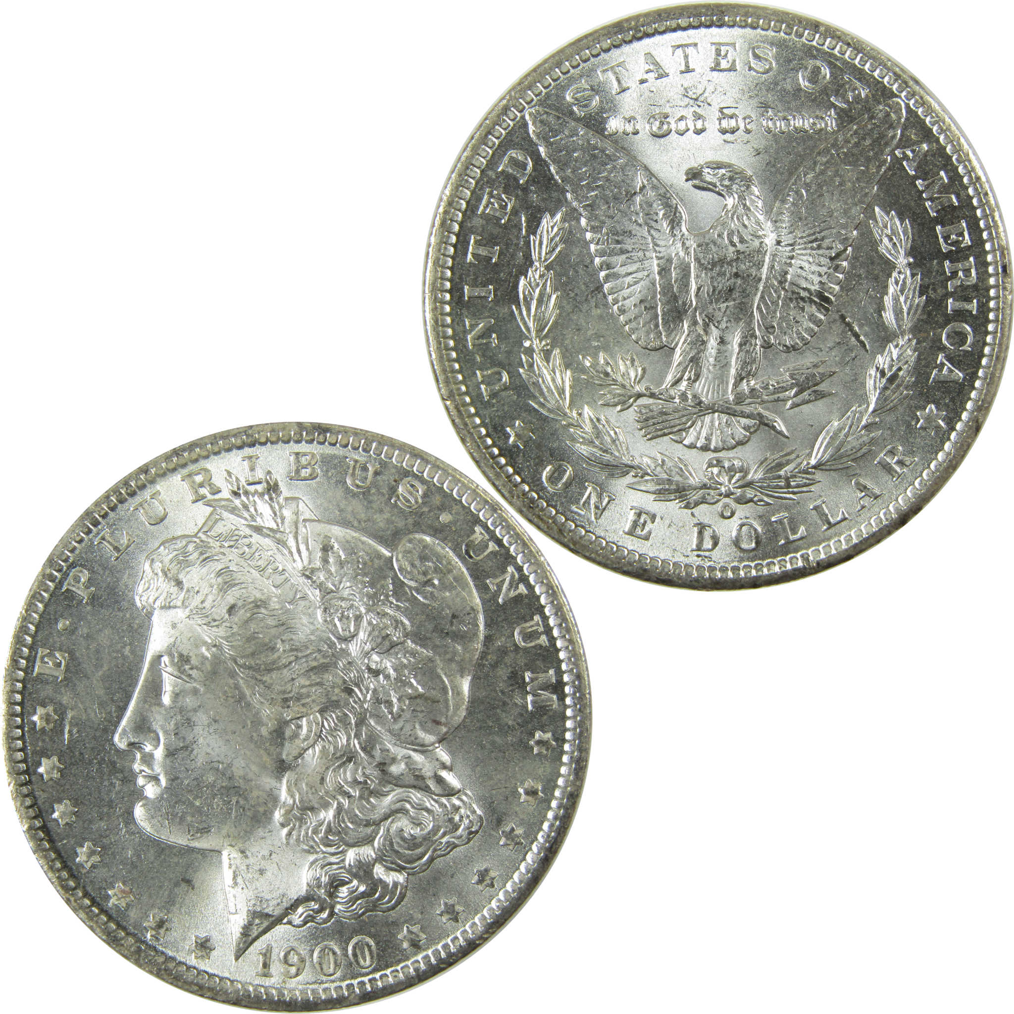 1900 O Morgan Silver Dollar Uncirculated Mint State $1 Coin SKU:I27780