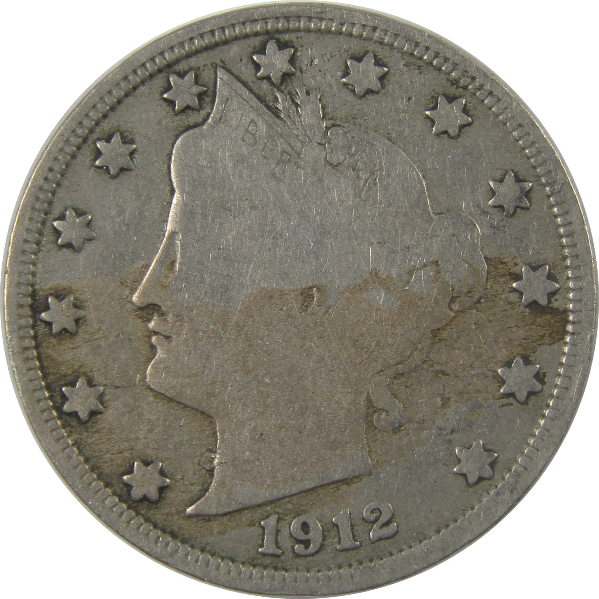 1912 S Liberty Head V Nickel VG Very Good 5c Coin SKU:I25235