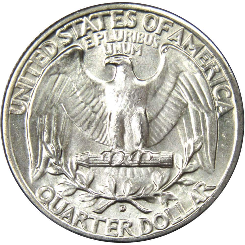 1945 D Washington Quarter BU Uncirculated Mint State 90% Silver 25c US Coin