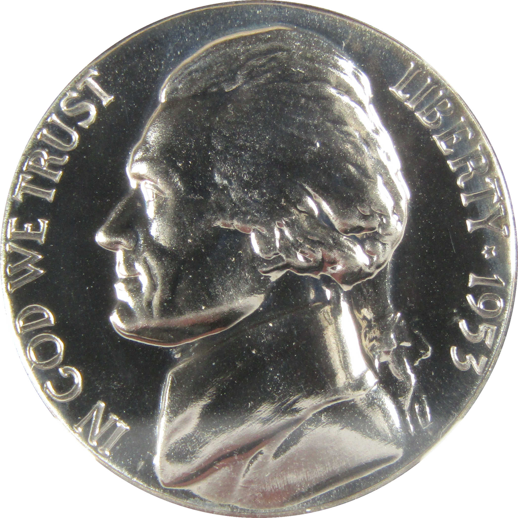 1953 Jefferson Nickel PF 68 NGC Proof 5c Coin Collectible SKU:I27344