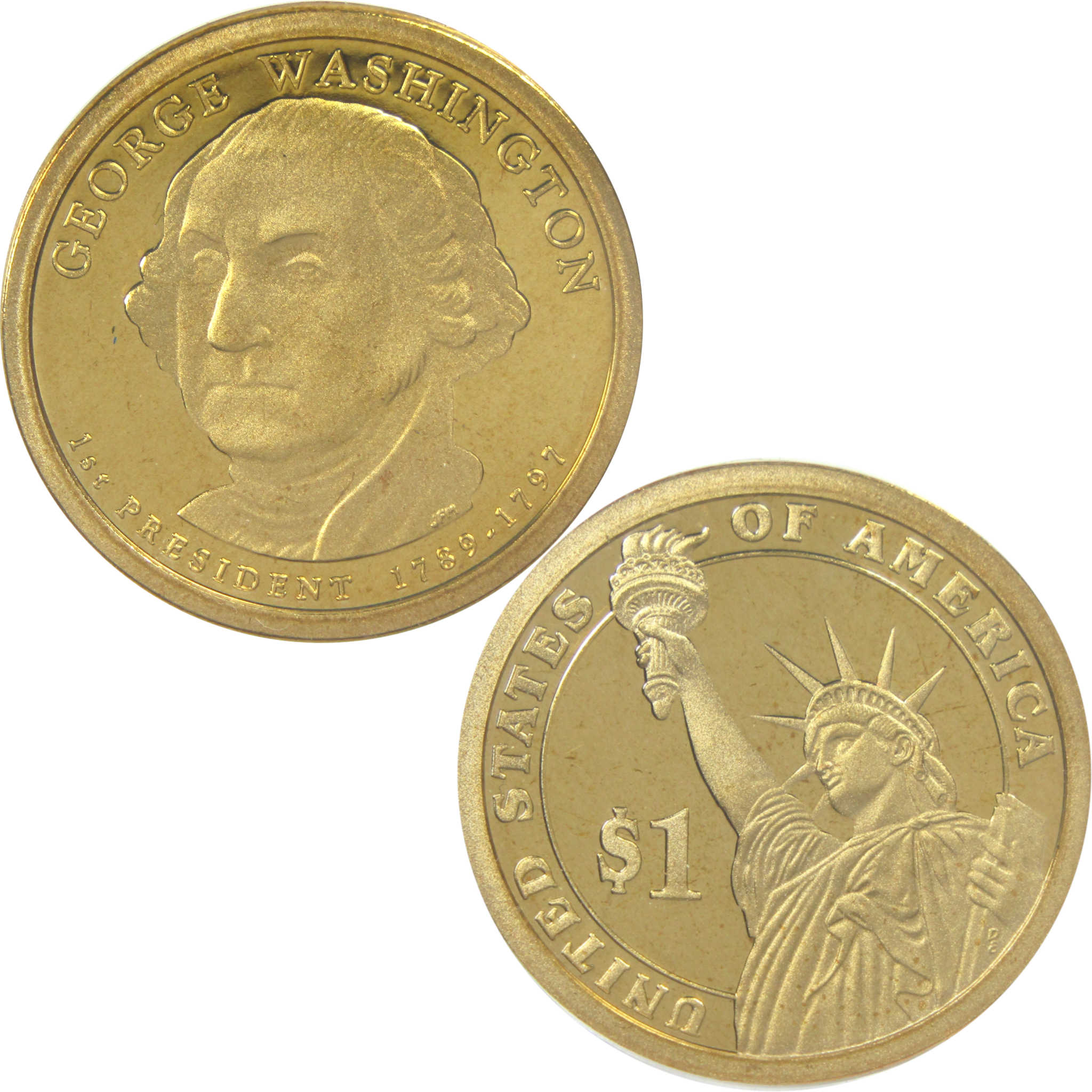 2007 S George Washington Presidential Dollar Signature Set SKU:CPC9048