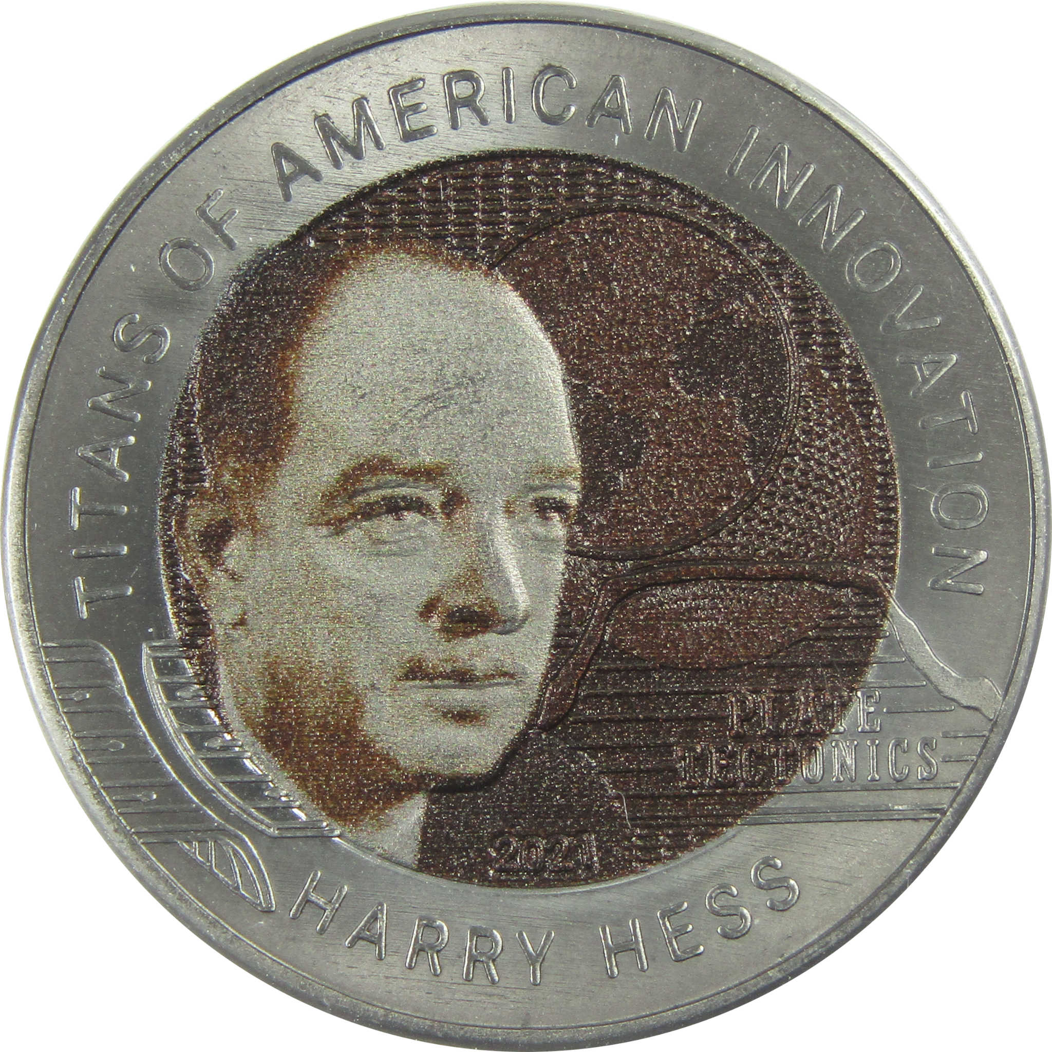 Titans of American Innovation Harry Hess Titanium 2 Cedis 2021 Ghana