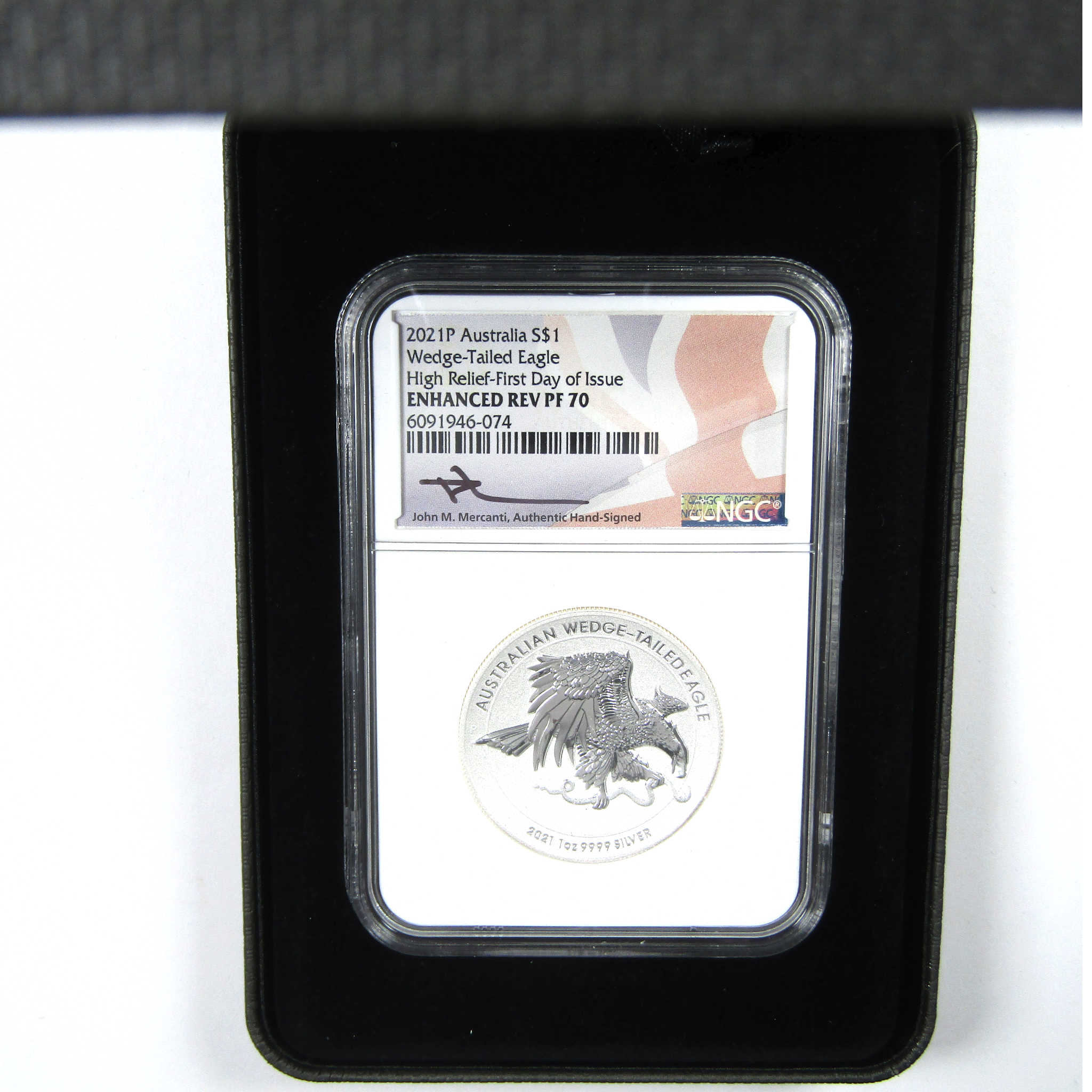 2021 P Australian Wedge-tailed Eagle PF 70 NGC Silver COA SKU:CPC6973