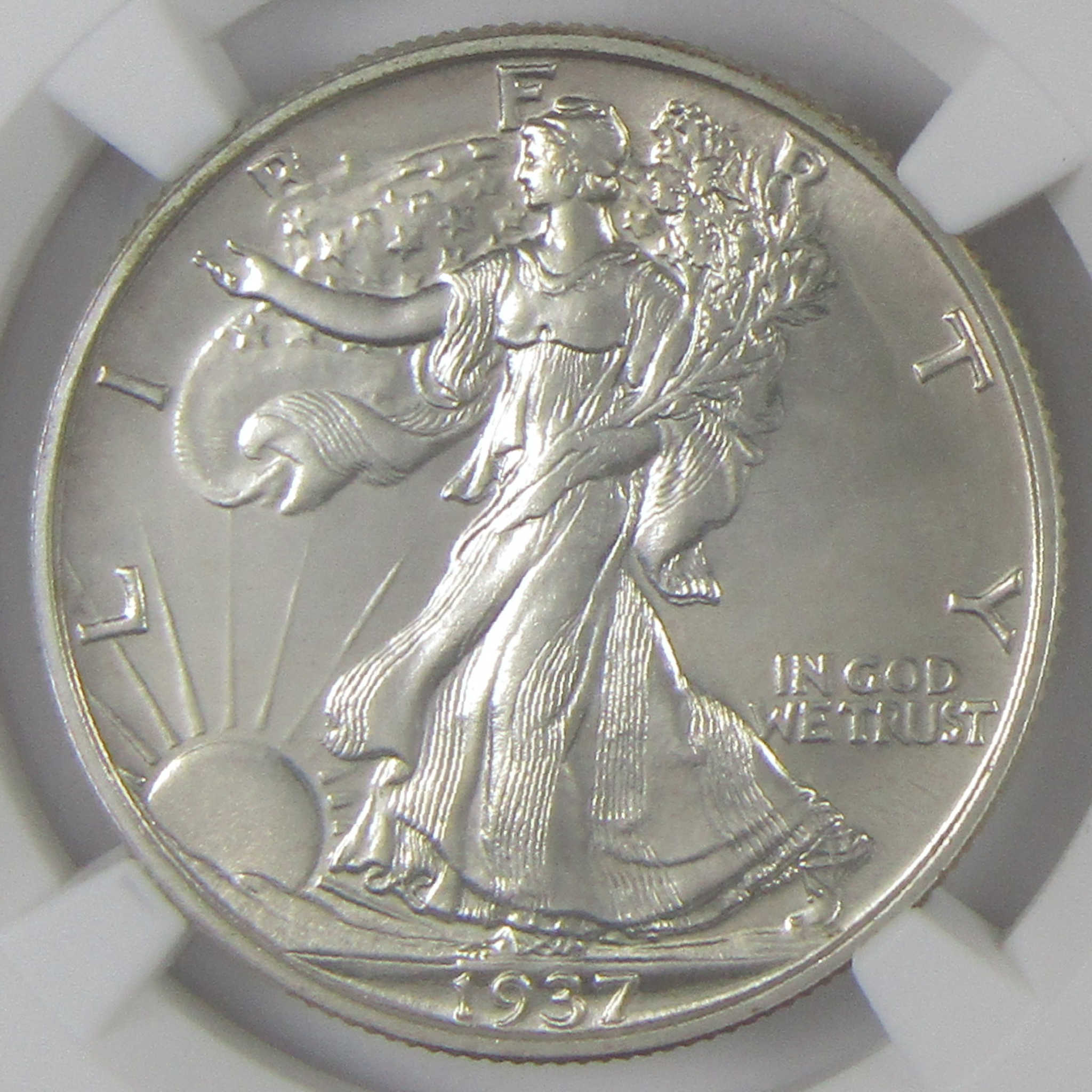 1937 Liberty Walking Silver Half Dollar PF 64 NGC Proof 50c Coin