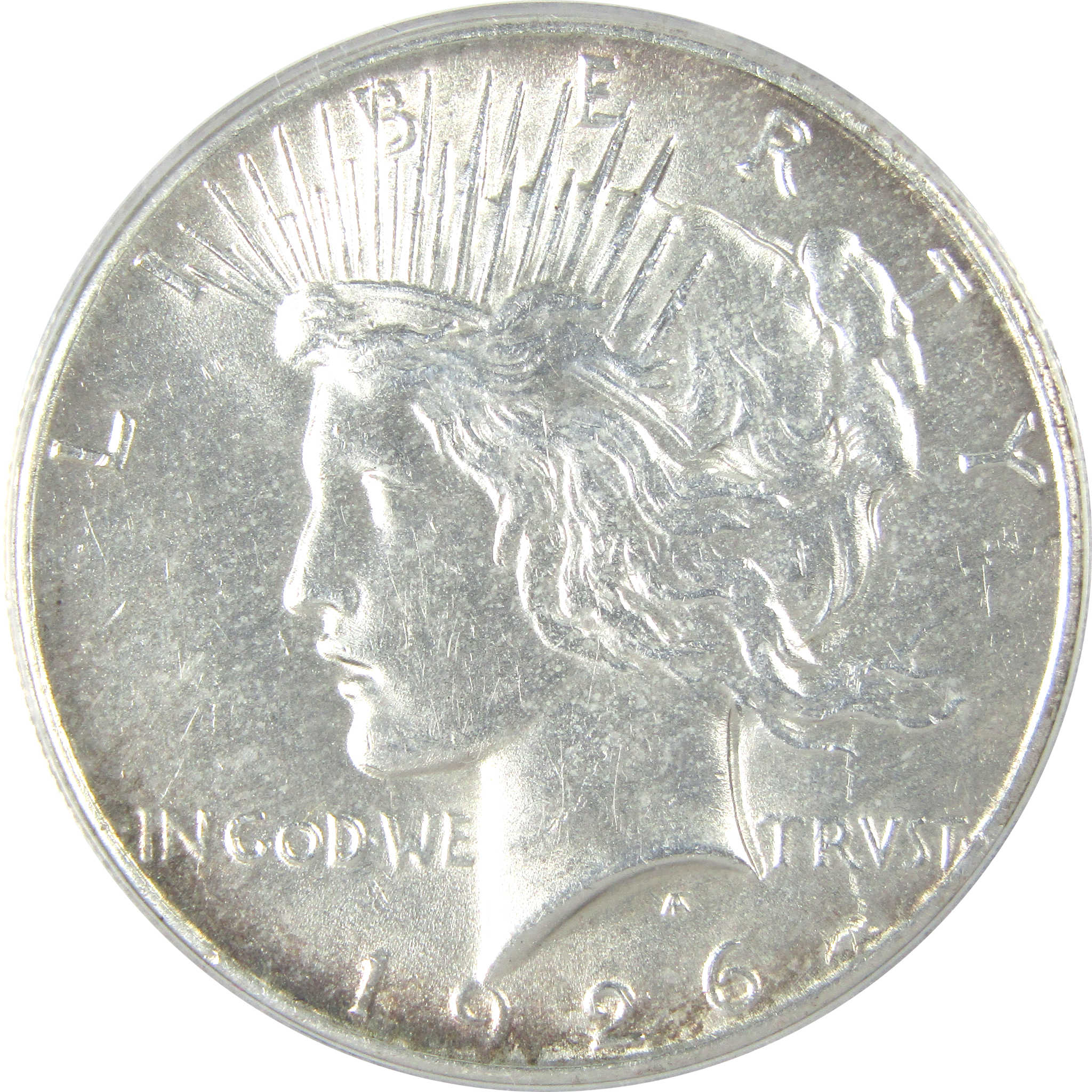 1926 Peace Dollar AU 55 Details ANACS Silver $1 Coin SKU:I16245