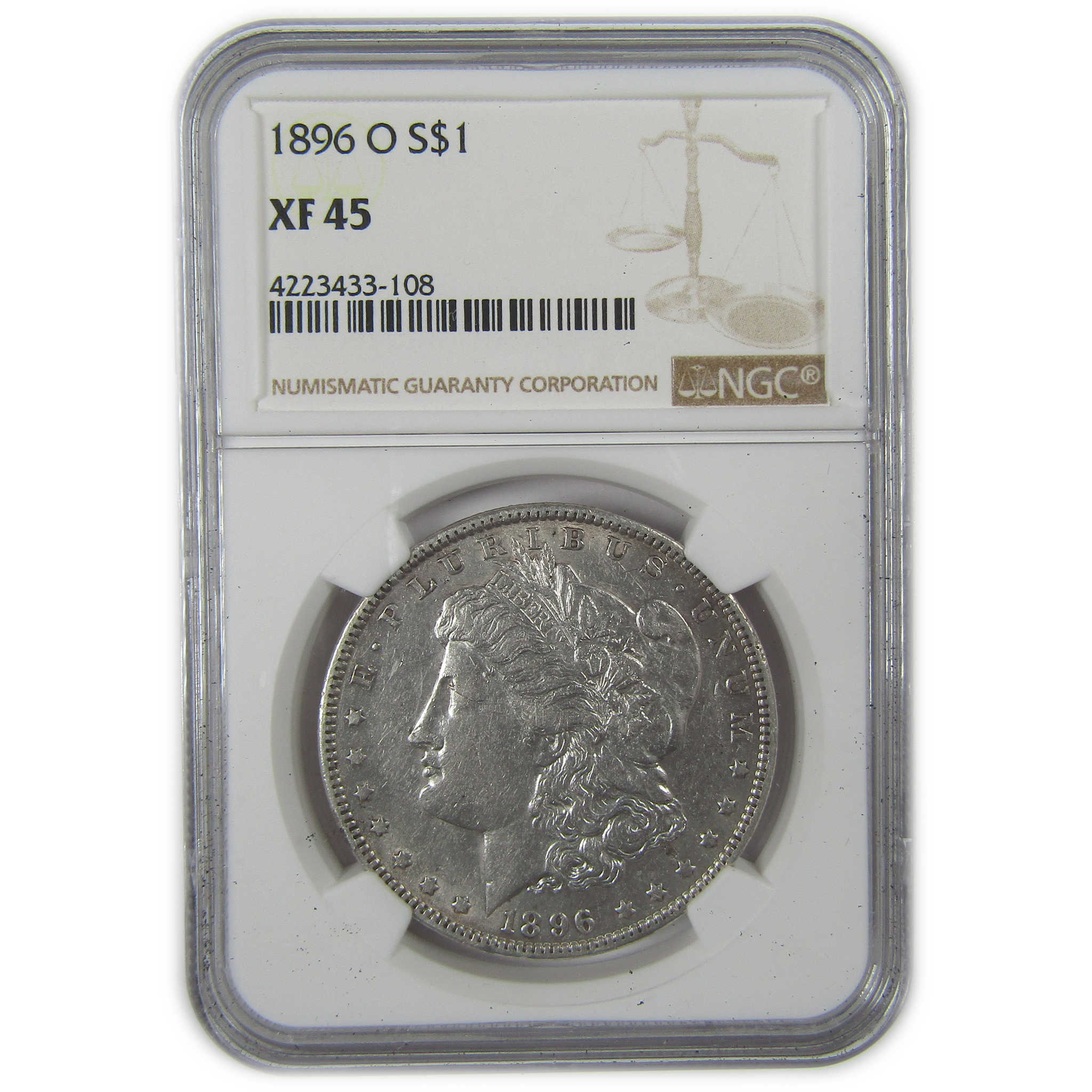1896 O Morgan Dollar XF 45 NGC Silver $1 Coin SKU:CP68 - Morgan coin - Morgan silver dollar - Morgan silver dollar for sale - Profile Coins &amp; Collectibles