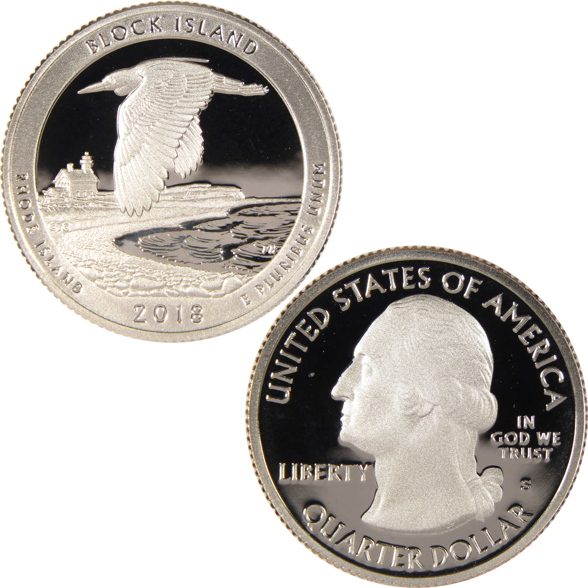 2018 S Block Island National Wildlife Refuge Quarter Clad 25c Proof