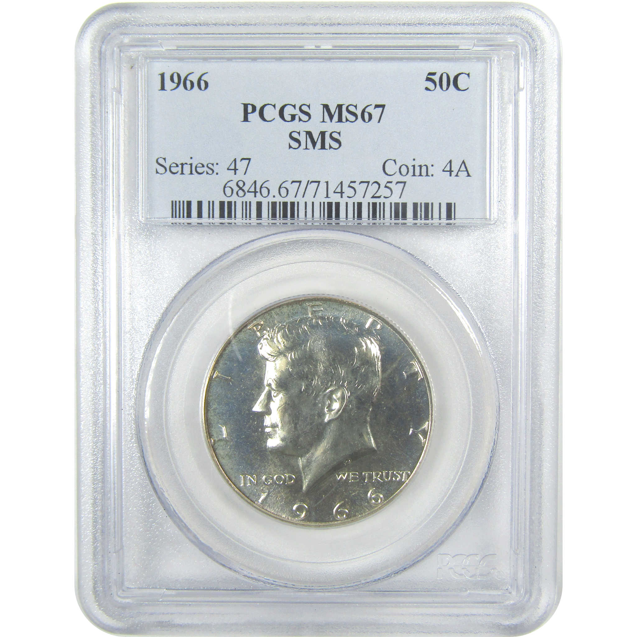 1966 SMS Kennedy Half Dollar MS 67 PCGS Silver Clad 50c SKU:CPC9675