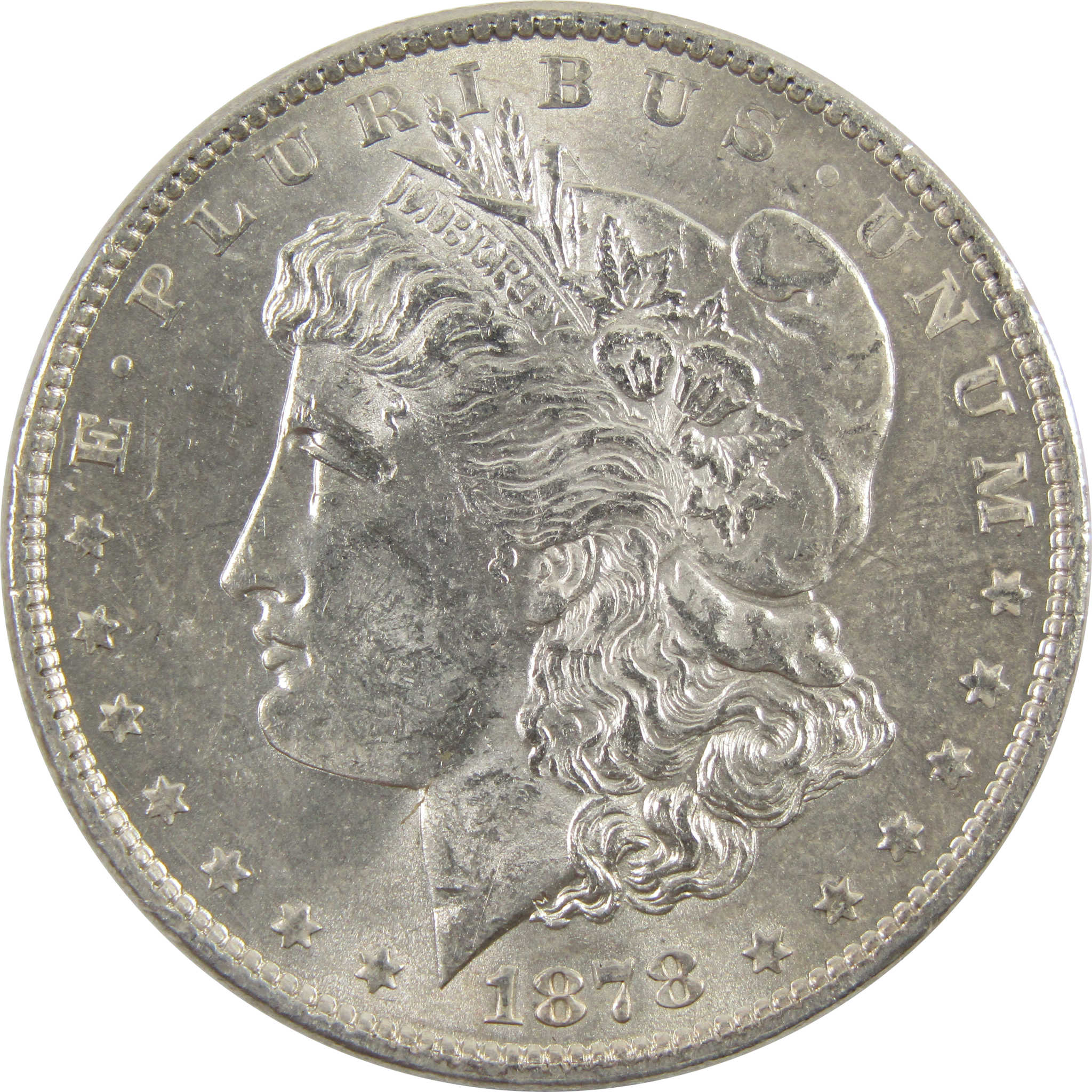 1878 7TF Rev 79 Morgan Dollar Borderline Uncirculated SKU:I11140 - Morgan coin - Morgan silver dollar - Morgan silver dollar for sale - Profile Coins &amp; Collectibles