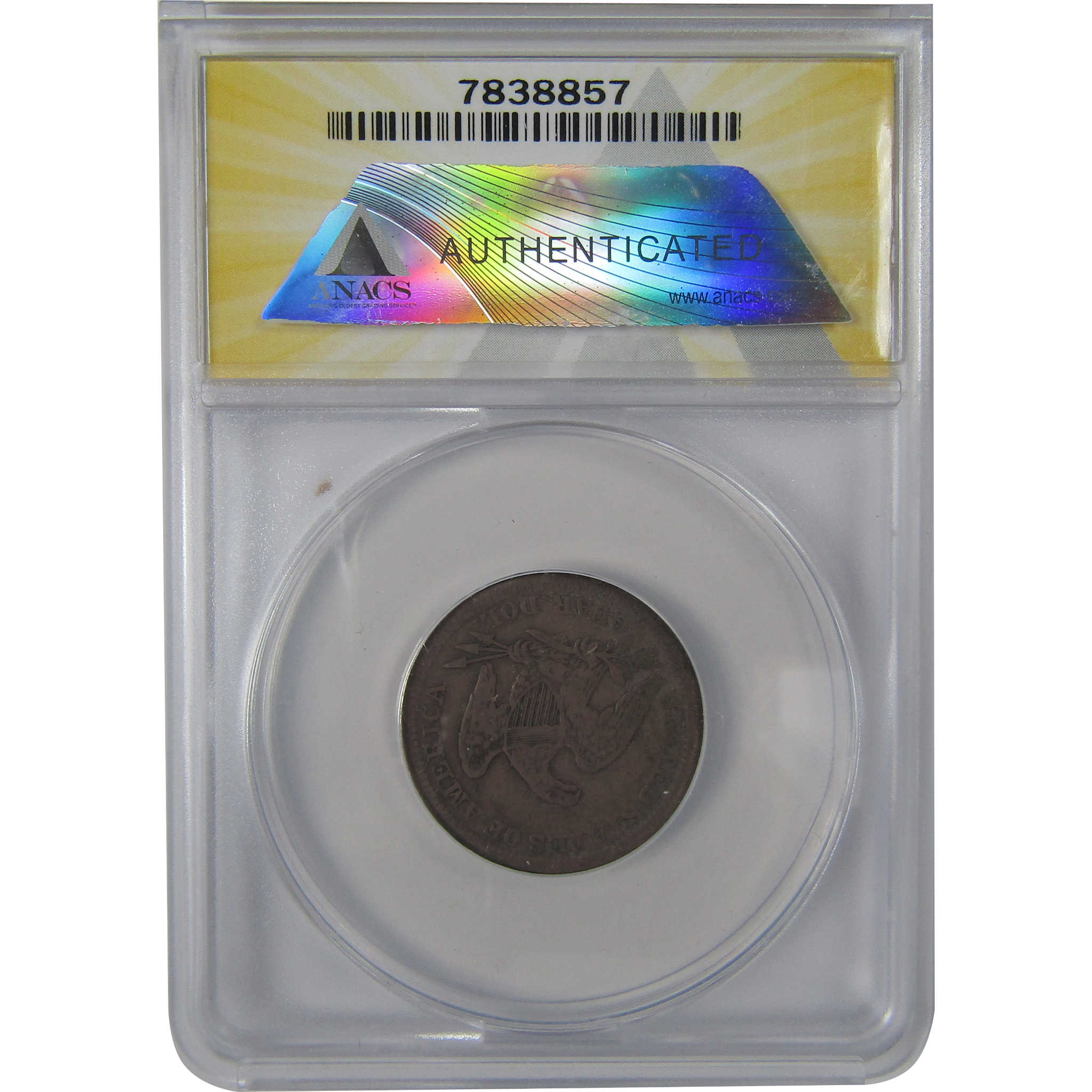 1854 Seated Liberty Quarter F 15 ANACS Silver 25c Coin SKU:I23643