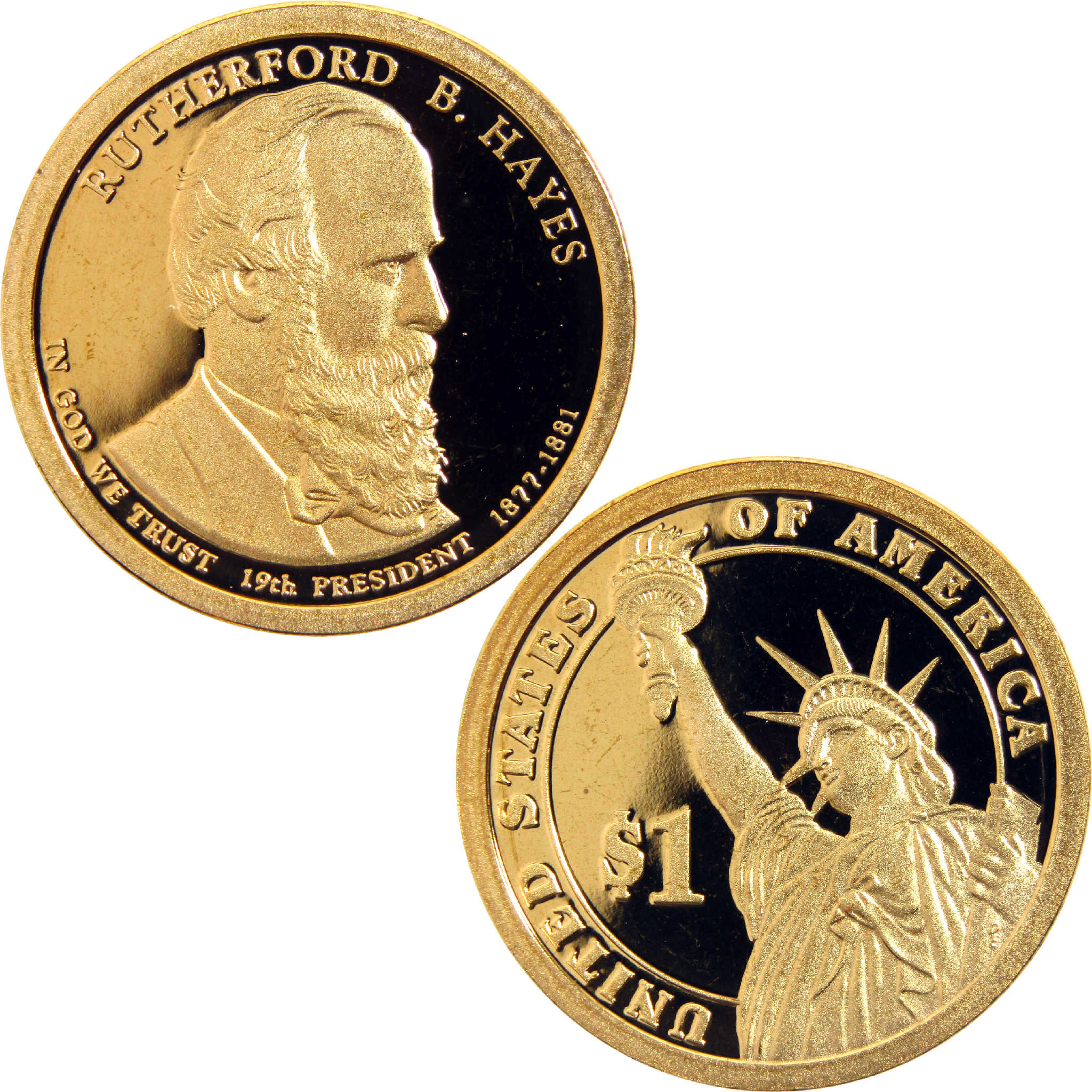 2011 S Rutherford B Hayes Presidential Dollar Choice Proof $1 Coin