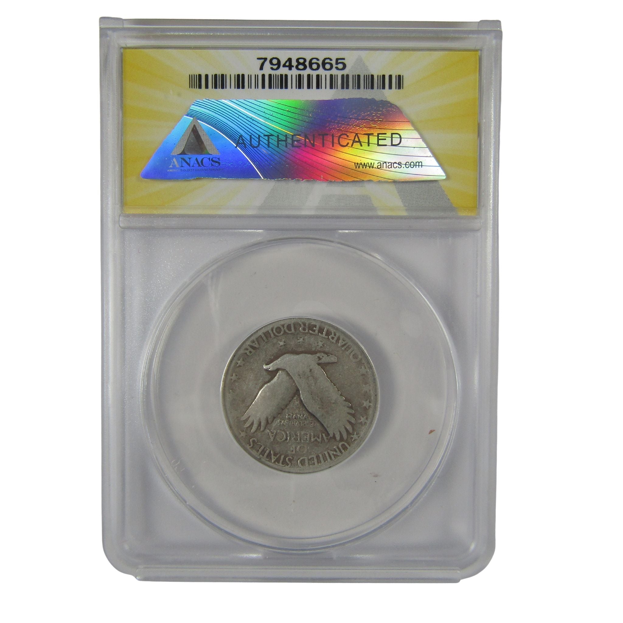 1927 S Standing Liberty Quarter G 6 ANACS Silver 25c Coin SKU:I23030