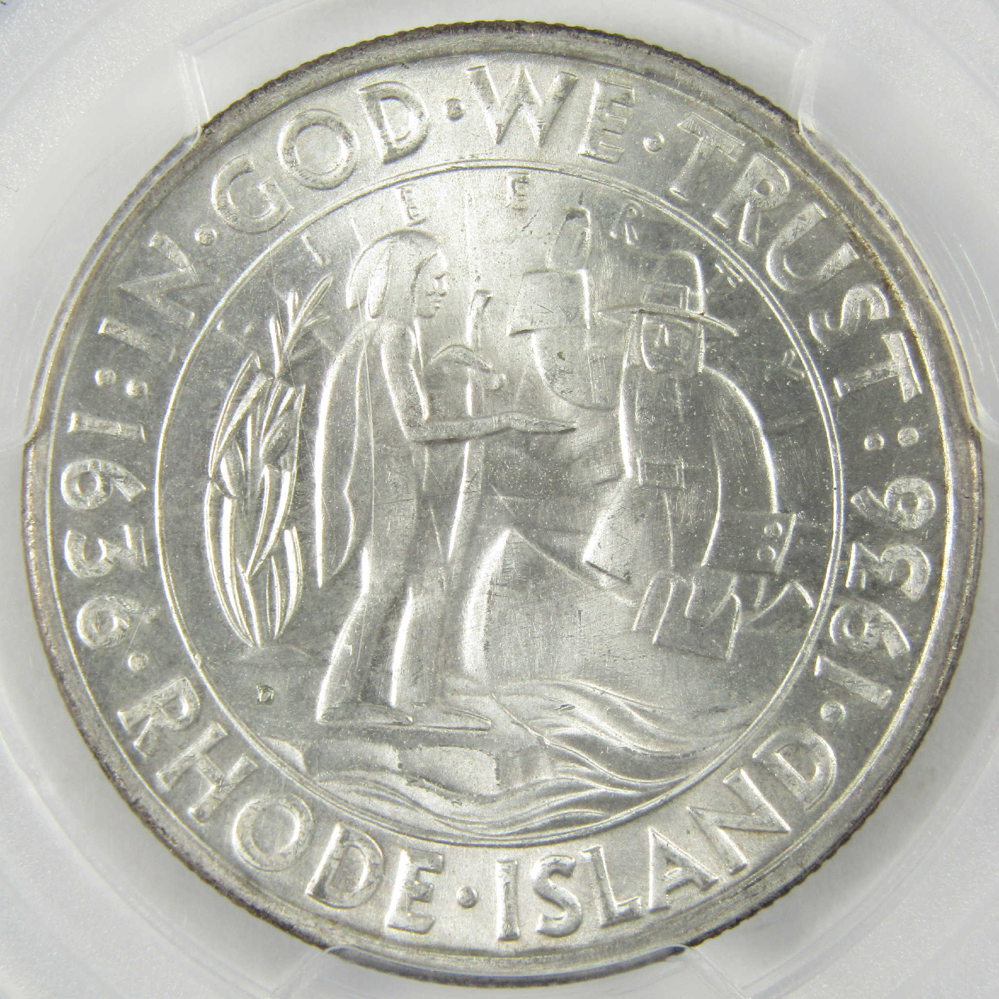 1936 D Providence Rhode Island Commemorative Silver 50c MS 65 PCGS