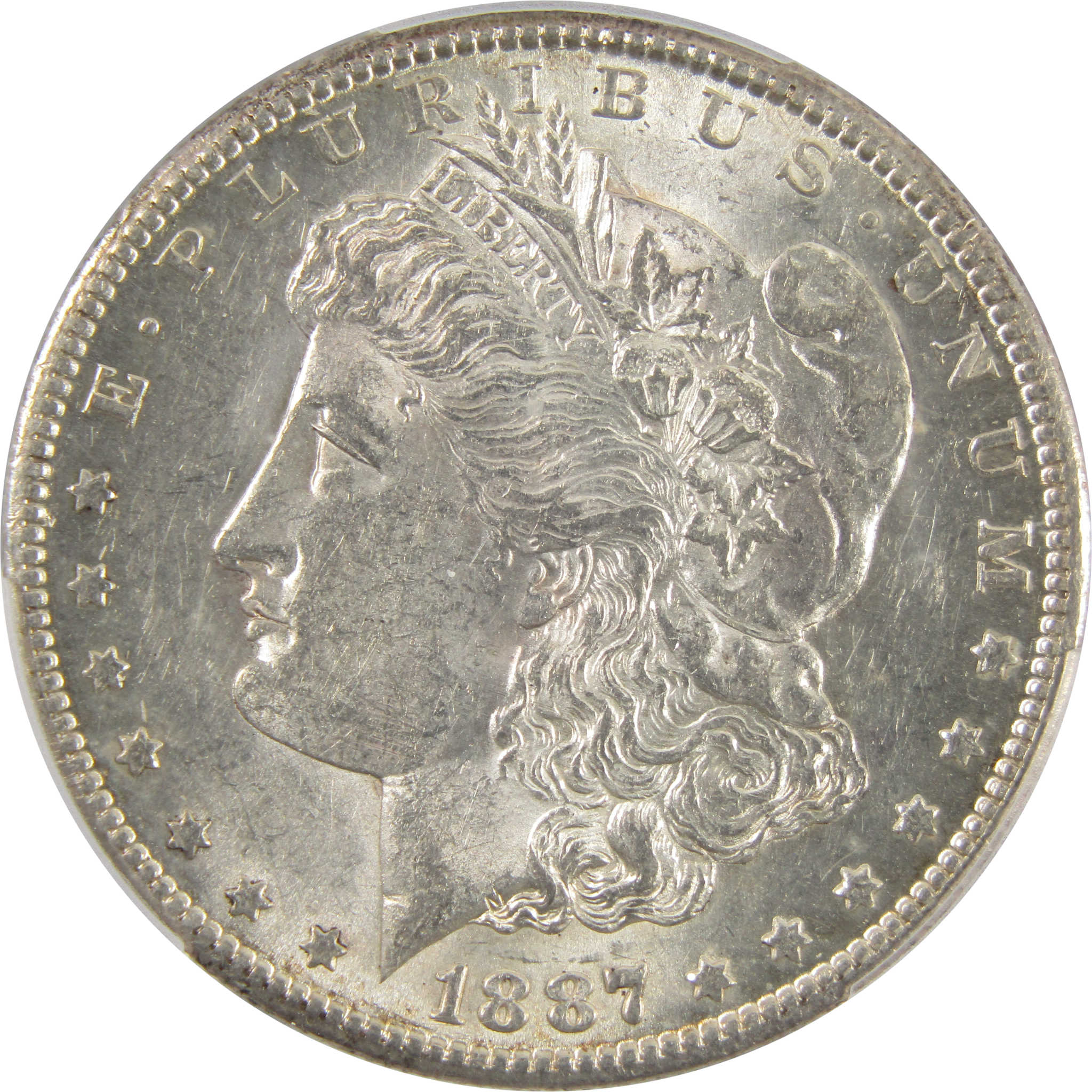 1887 S Morgan Dollar AU 55 PCGS 90% Silver $1 Coin SKU:I11256 - Morgan coin - Morgan silver dollar - Morgan silver dollar for sale - Profile Coins &amp; Collectibles