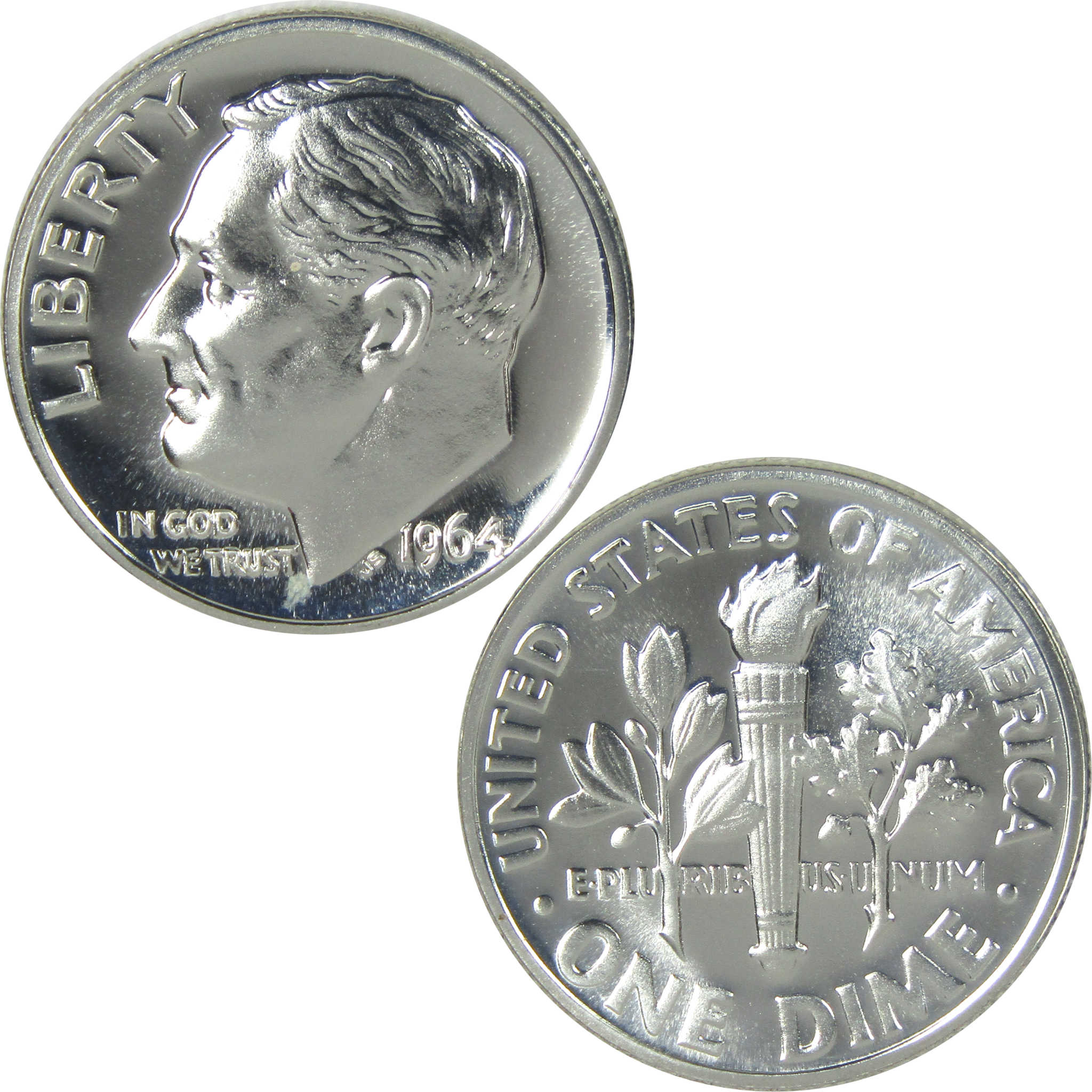 1964 Roosevelt Dime Choice Proof Silver 10c Coin