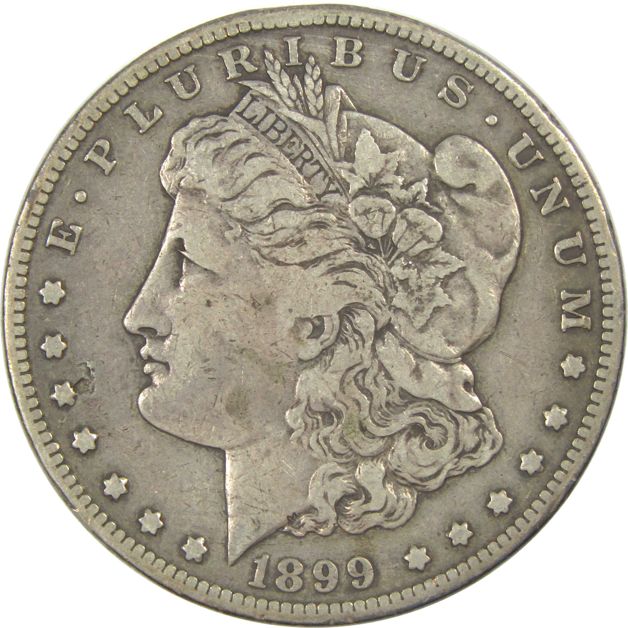 1899 S Morgan Dollar VF Very Fine Silver $1 Coin SKU:I15593 - Morgan coin - Morgan silver dollar - Morgan silver dollar for sale - Profile Coins &amp; Collectibles