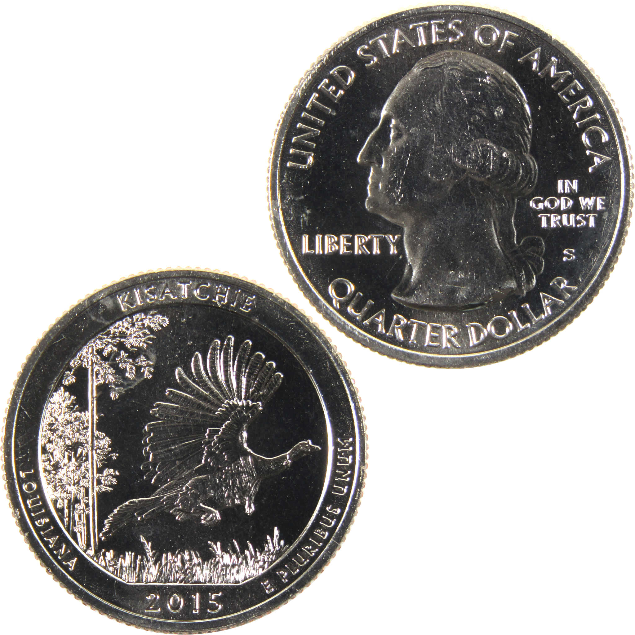 2015 S Kisatchie NF National Park Quarter BU Uncirculated Clad Coin