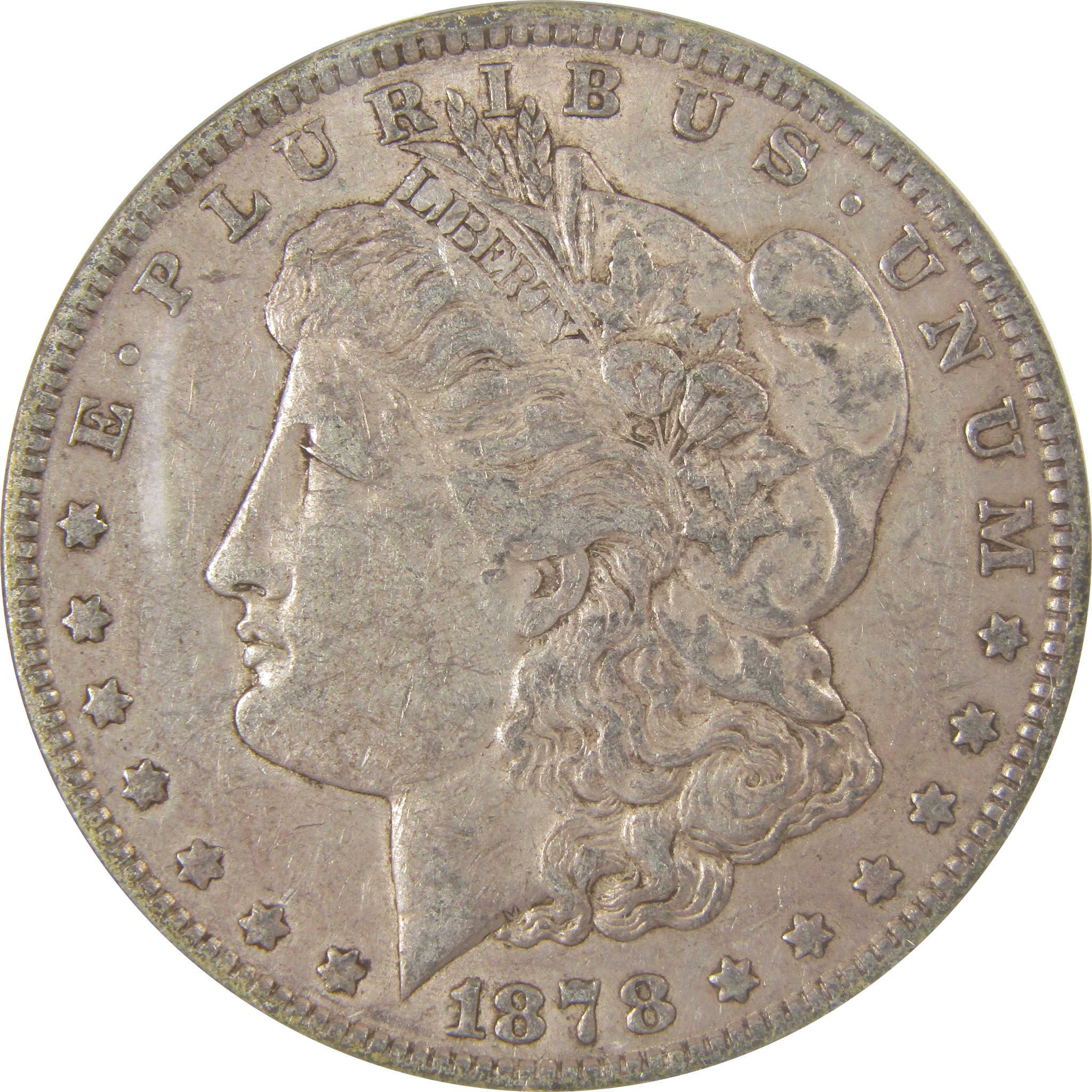 1878 7TF Rev 79 Morgan Silver Dollar EF 45 ANACS $1 Coin SKU:I24919 - Morgan coin - Morgan silver dollar - Morgan silver dollar for sale - Profile Coins &amp; Collectibles