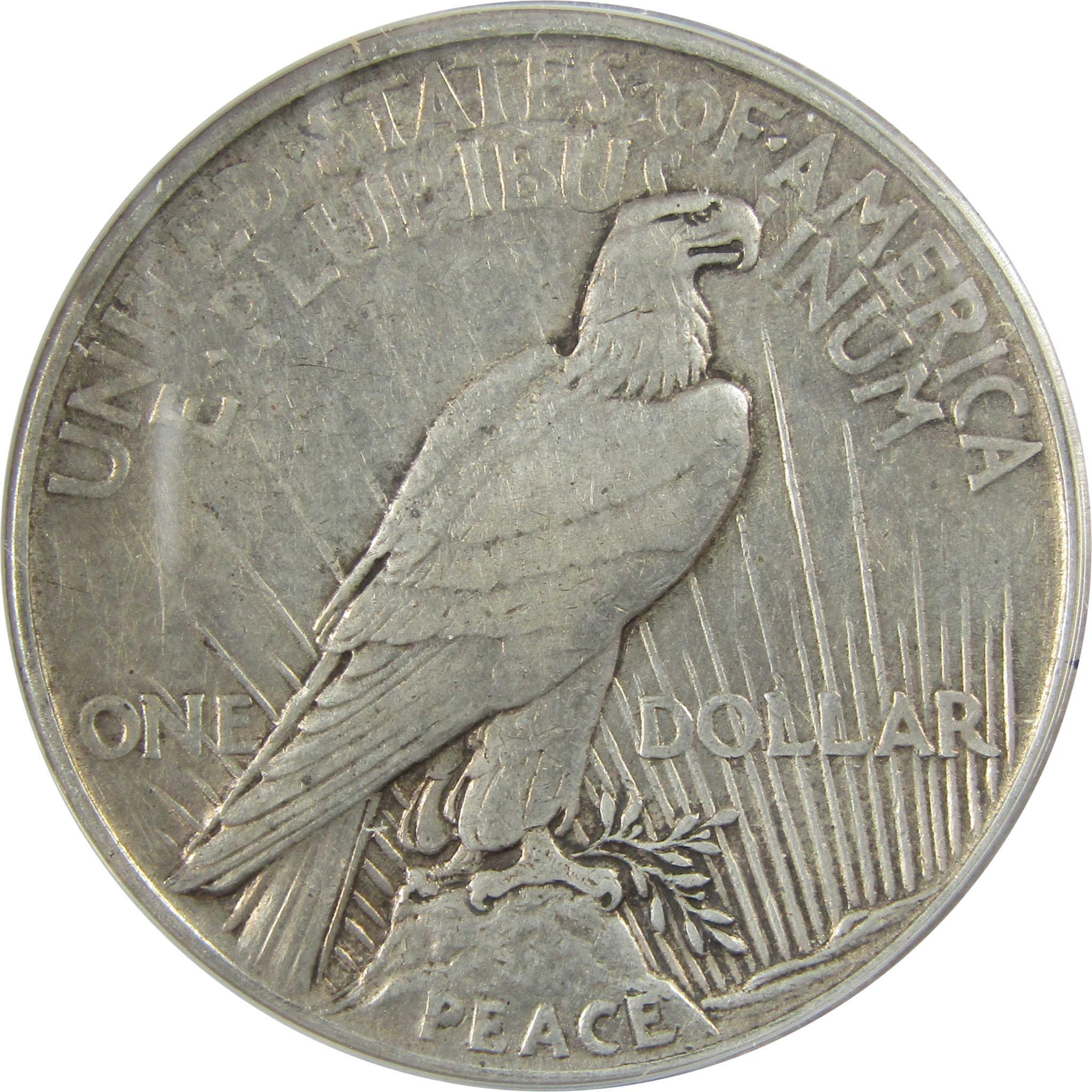 1921 High Relief Peace Silver Dollar EF 45 ANACS $1 Coin SKU:I25677